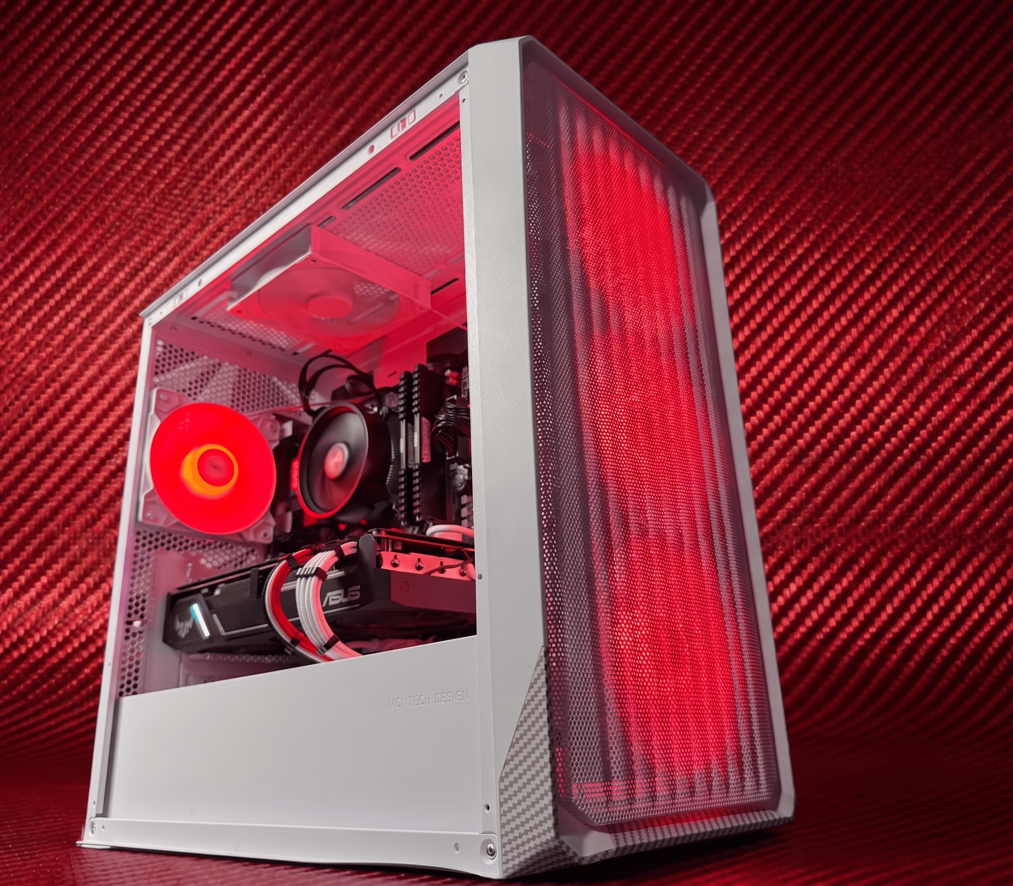 🔴⚡ RED FIBER ⚡🔴 Ryzen 5 5500| RX 5700XT| 16 GB DDR4| 750 GB NVMe| 650W Gold PSU