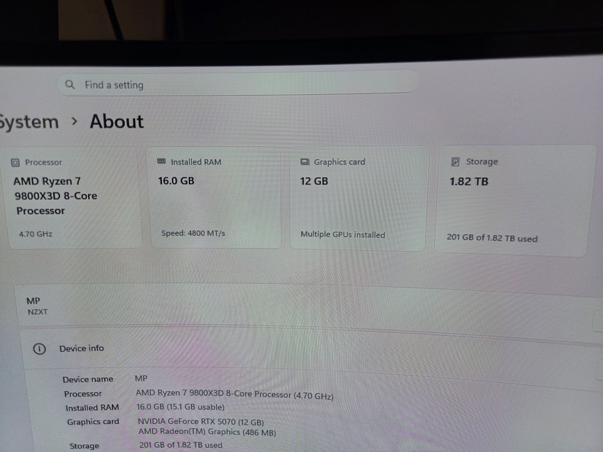 GeForce RTX 5070 Custom Gaming PC - Ryzen 7 9800X3D