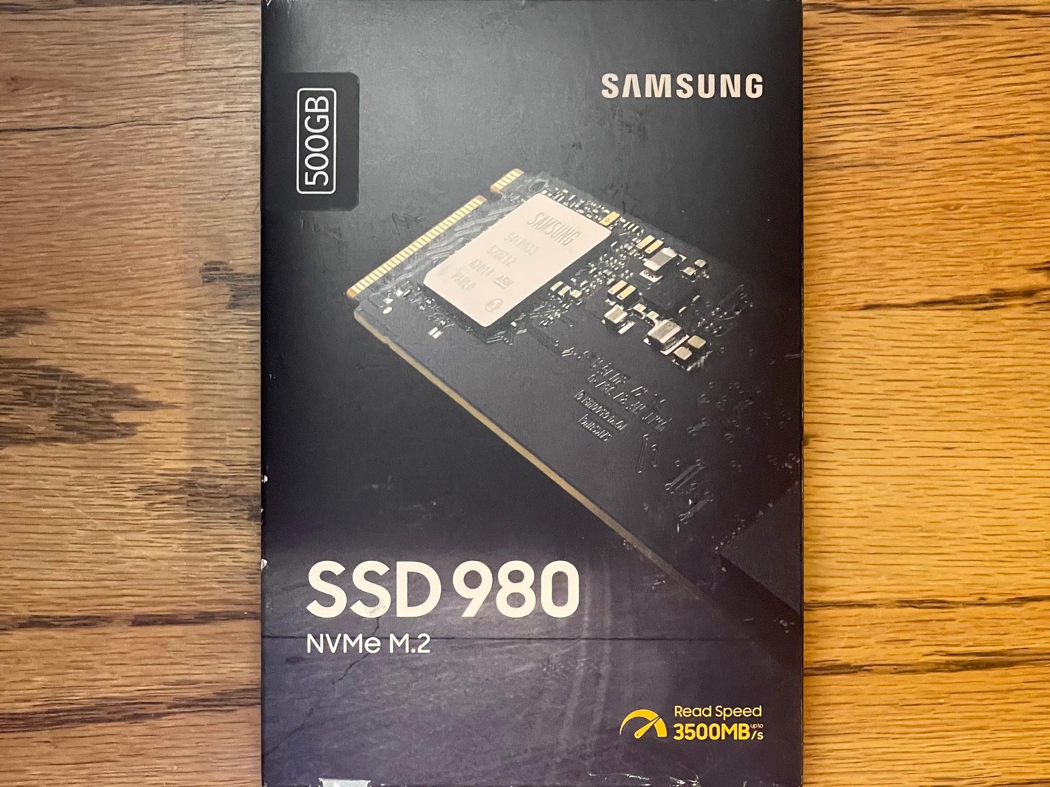 New, Samsung 980 500GB NVMe M.2 SSD