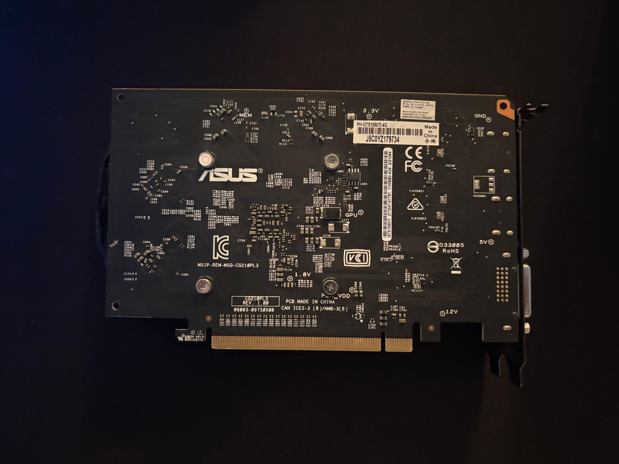 Asus Phoenix GeForce GTX 1050 Ti