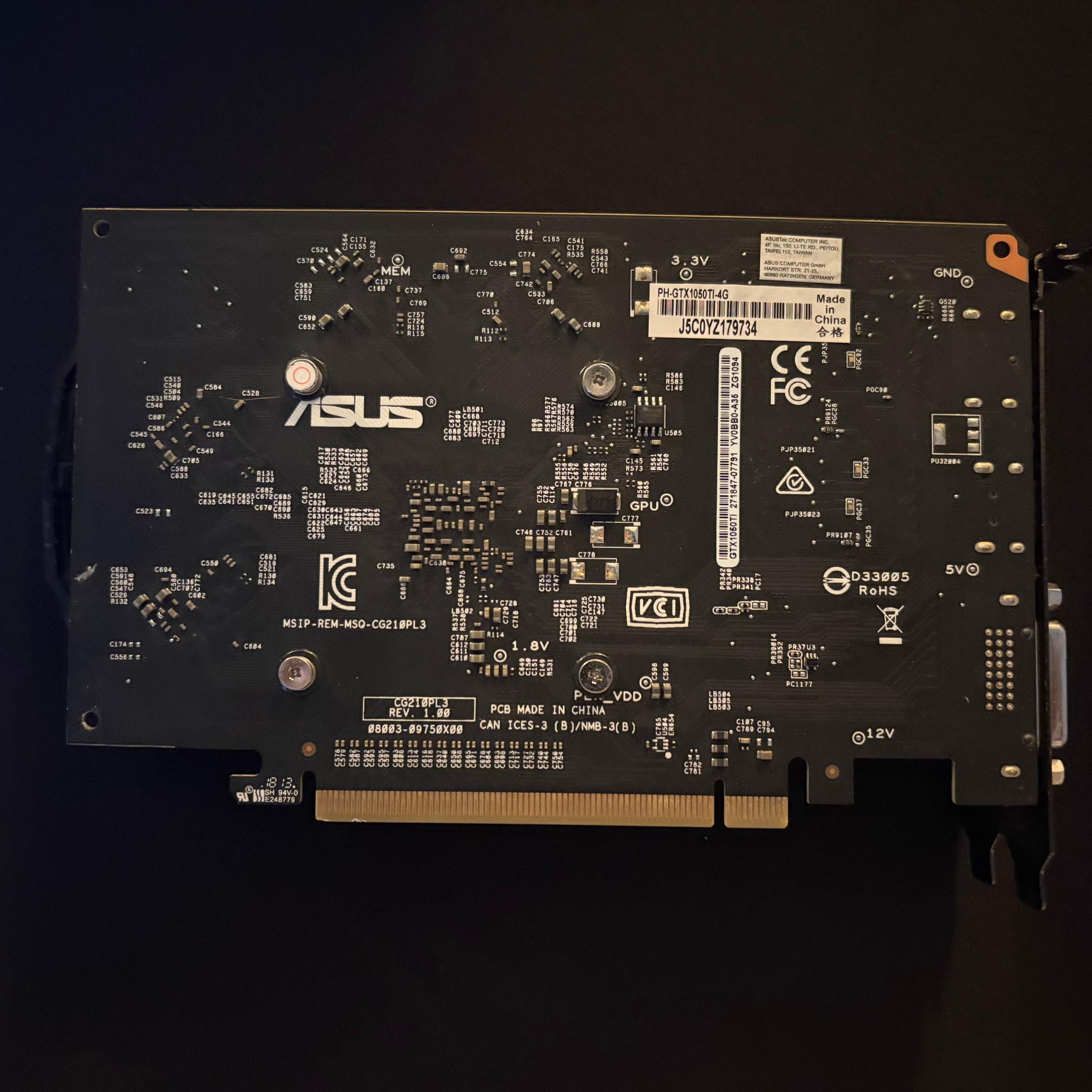 Asus Phoenix GeForce GTX 1050 Ti