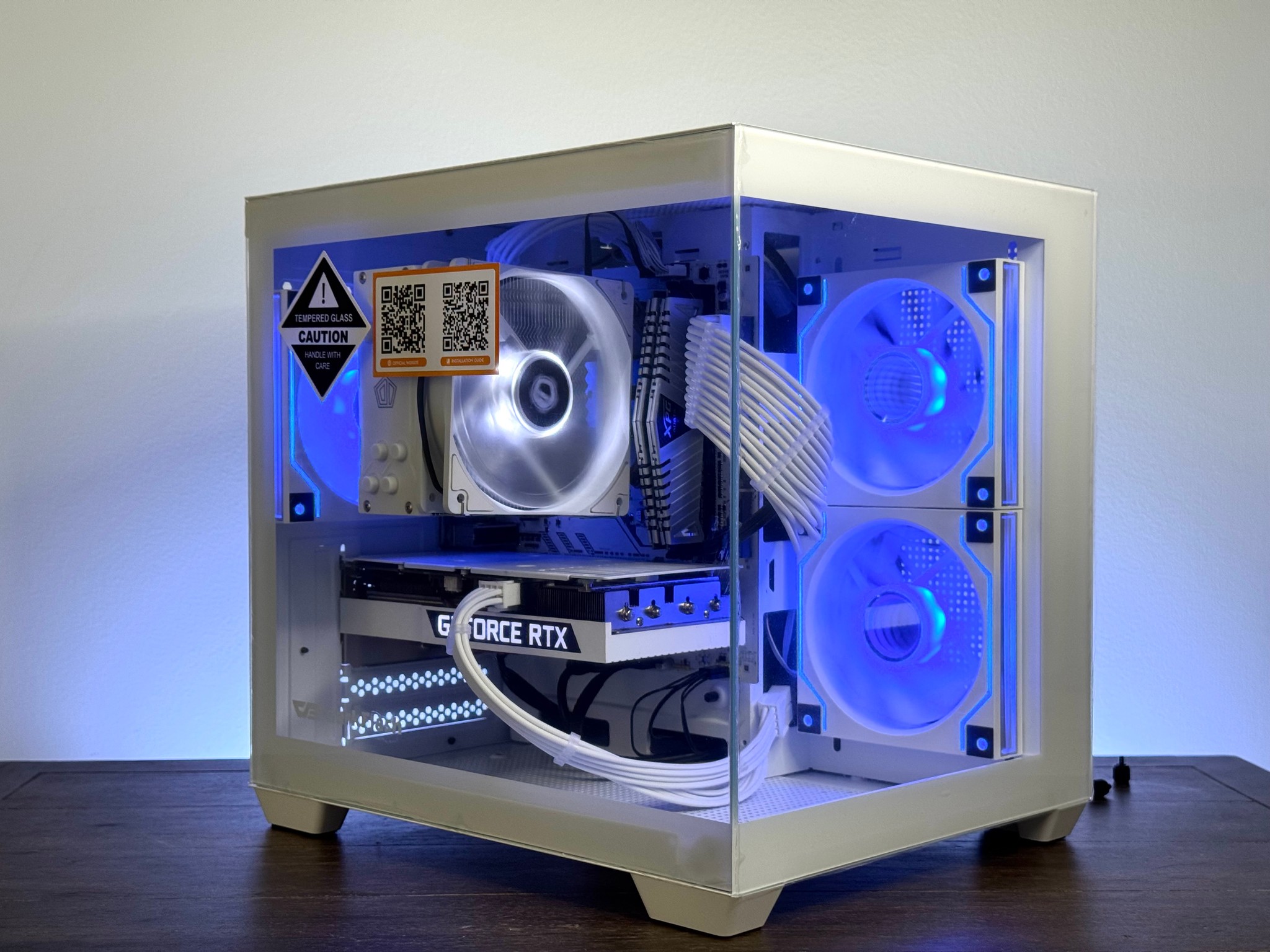 🧊 White RTX 3060 Ti Gaming PC | Ryzen 5 3600 | 16GB RAM | WiFi | RGB