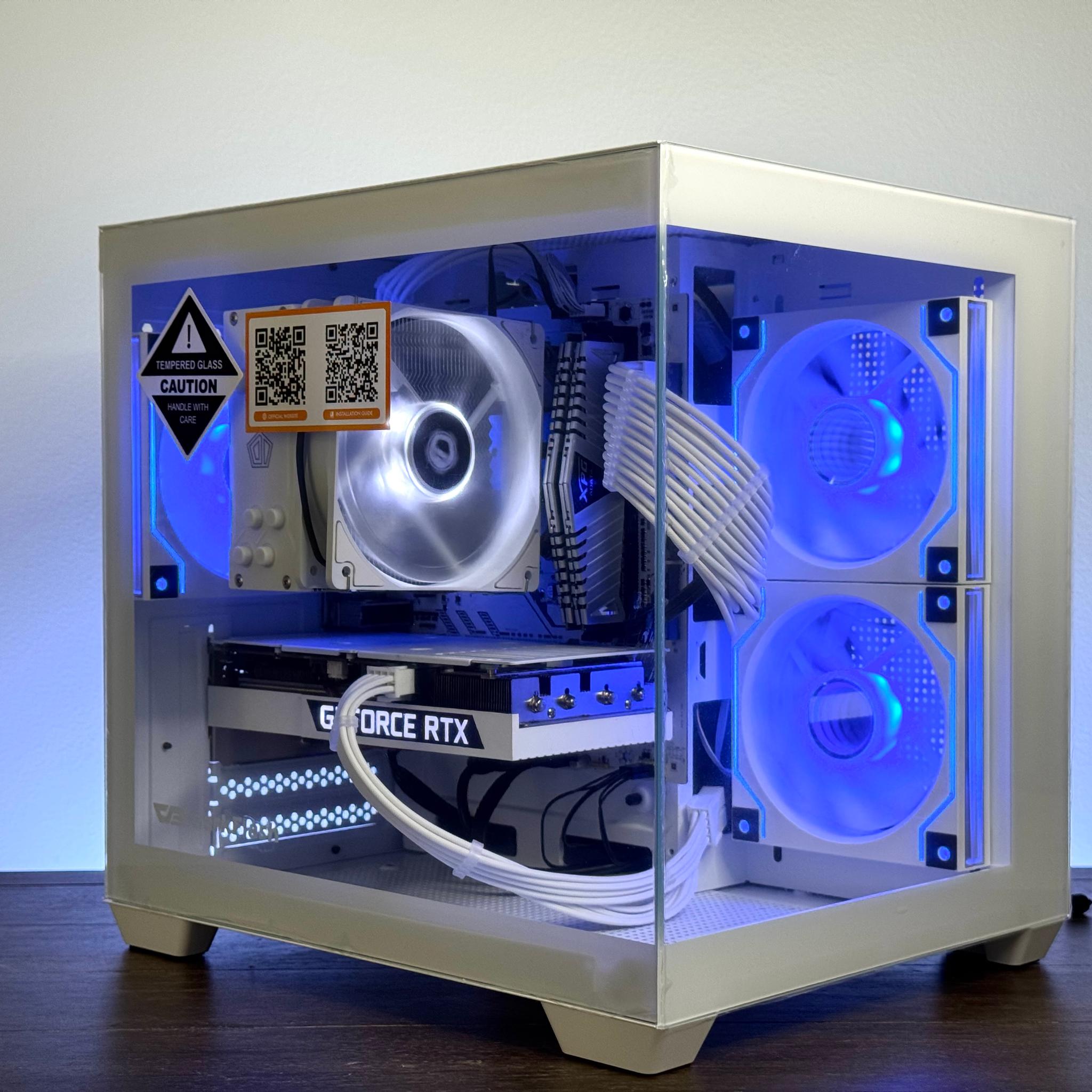 🧊 White RTX 3060 Ti Gaming PC | Ryzen 5 3600 | 16GB RAM | WiFi | RGB