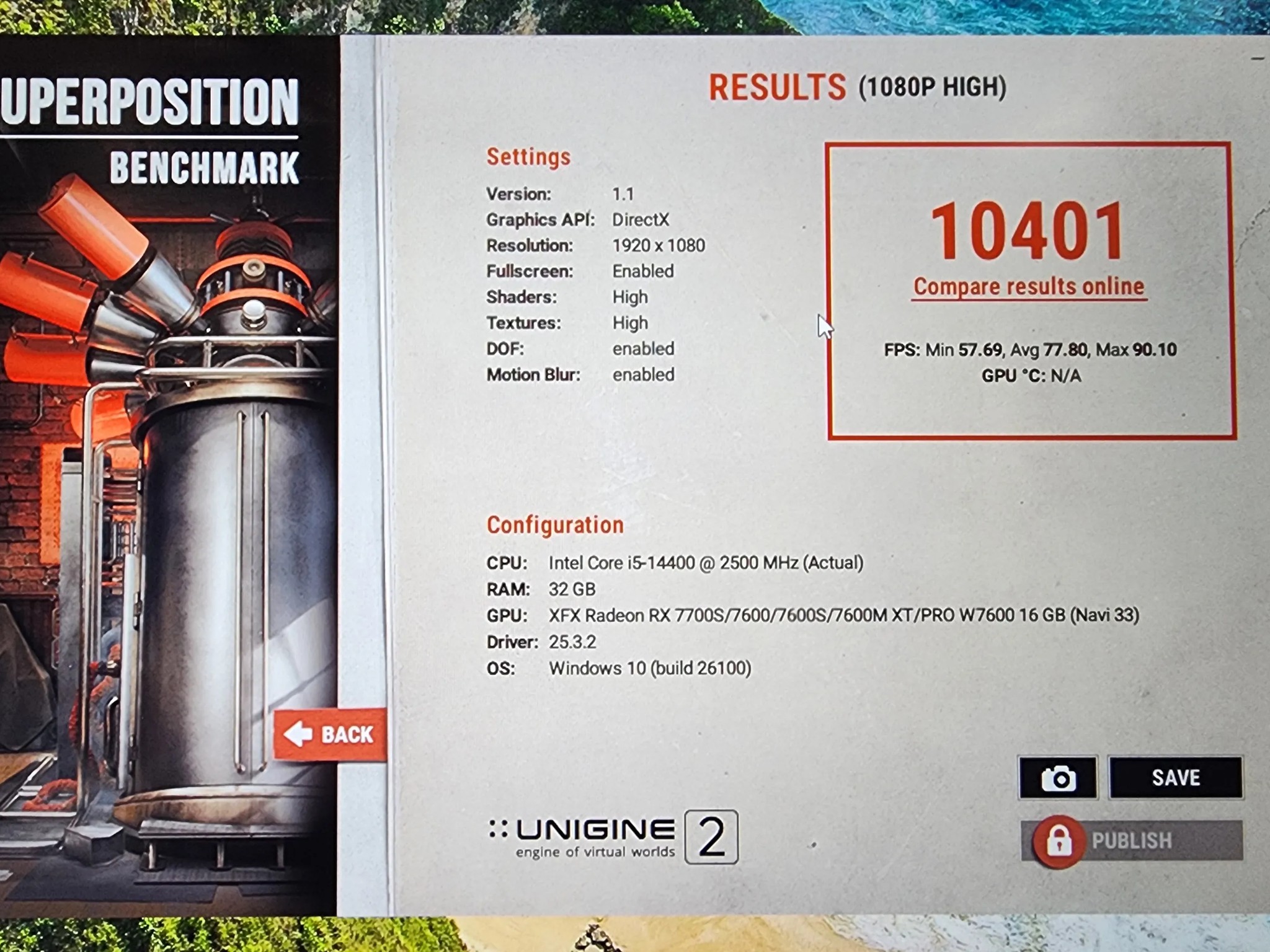 Intel i5 14400 AMD XFX Speedster SWFT 210 Radeon RX 7600 XT 16 GB  MSI Tomahawk MAG MAX 32GB DDR5