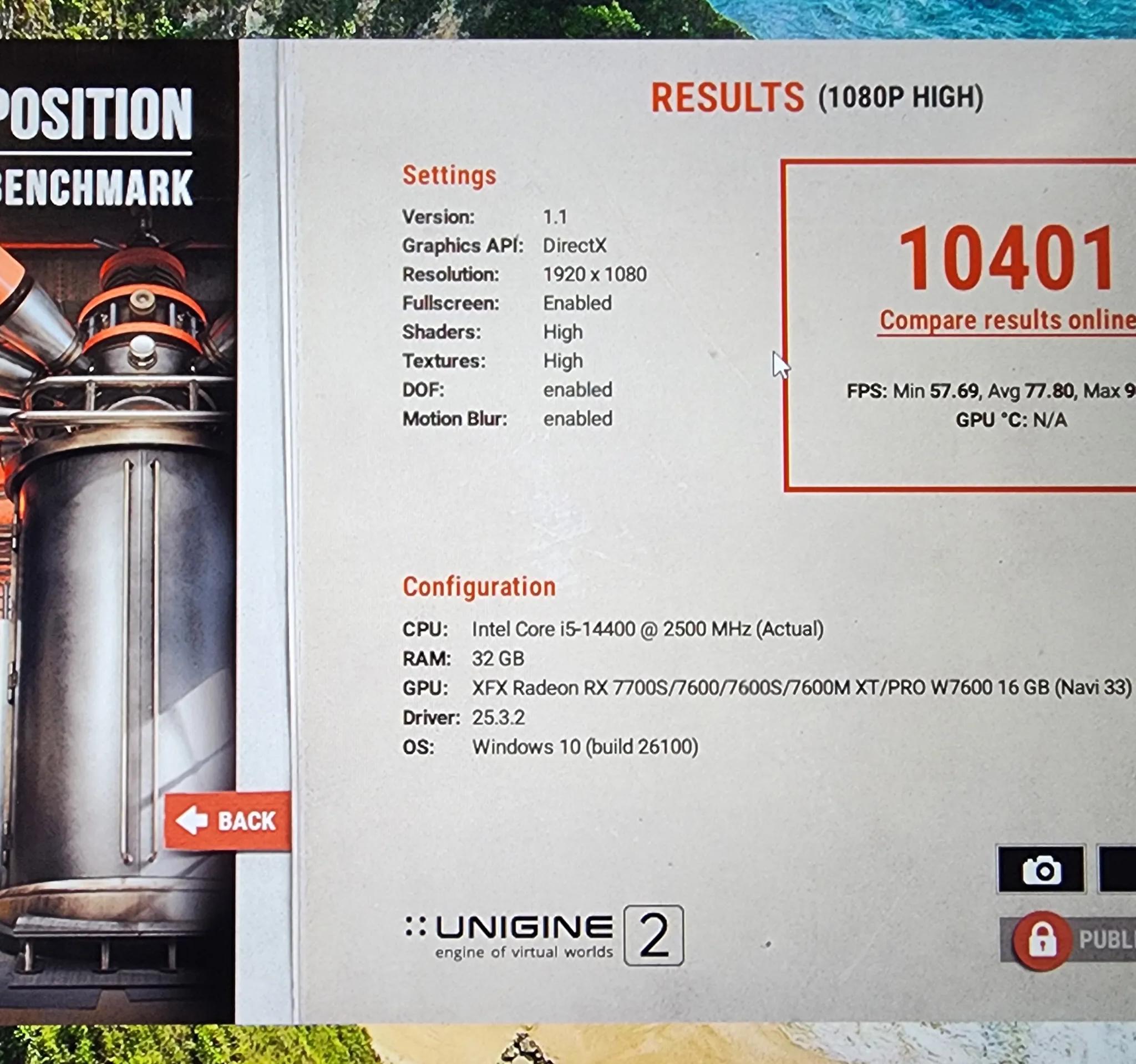 Intel i5 14400 AMD XFX Speedster SWFT 210 Radeon RX 7600 XT 16 GB  MSI Tomahawk MAG MAX 32GB DDR5