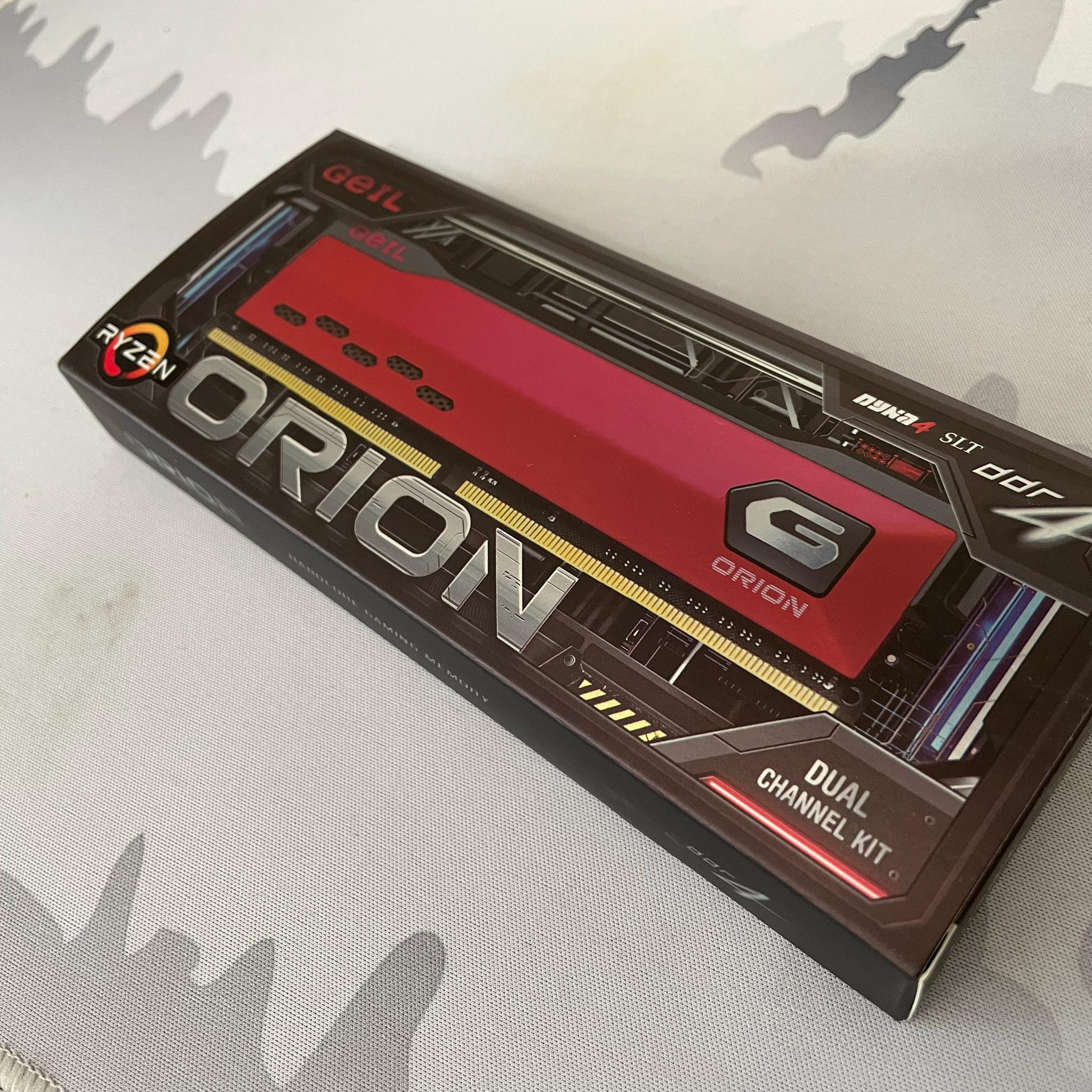 GeIL - ORION 32GB (2 x 16GB) DDR4 3200 (PC4 25600) Desktop Memory Model GAOG432GB3200C18ADC