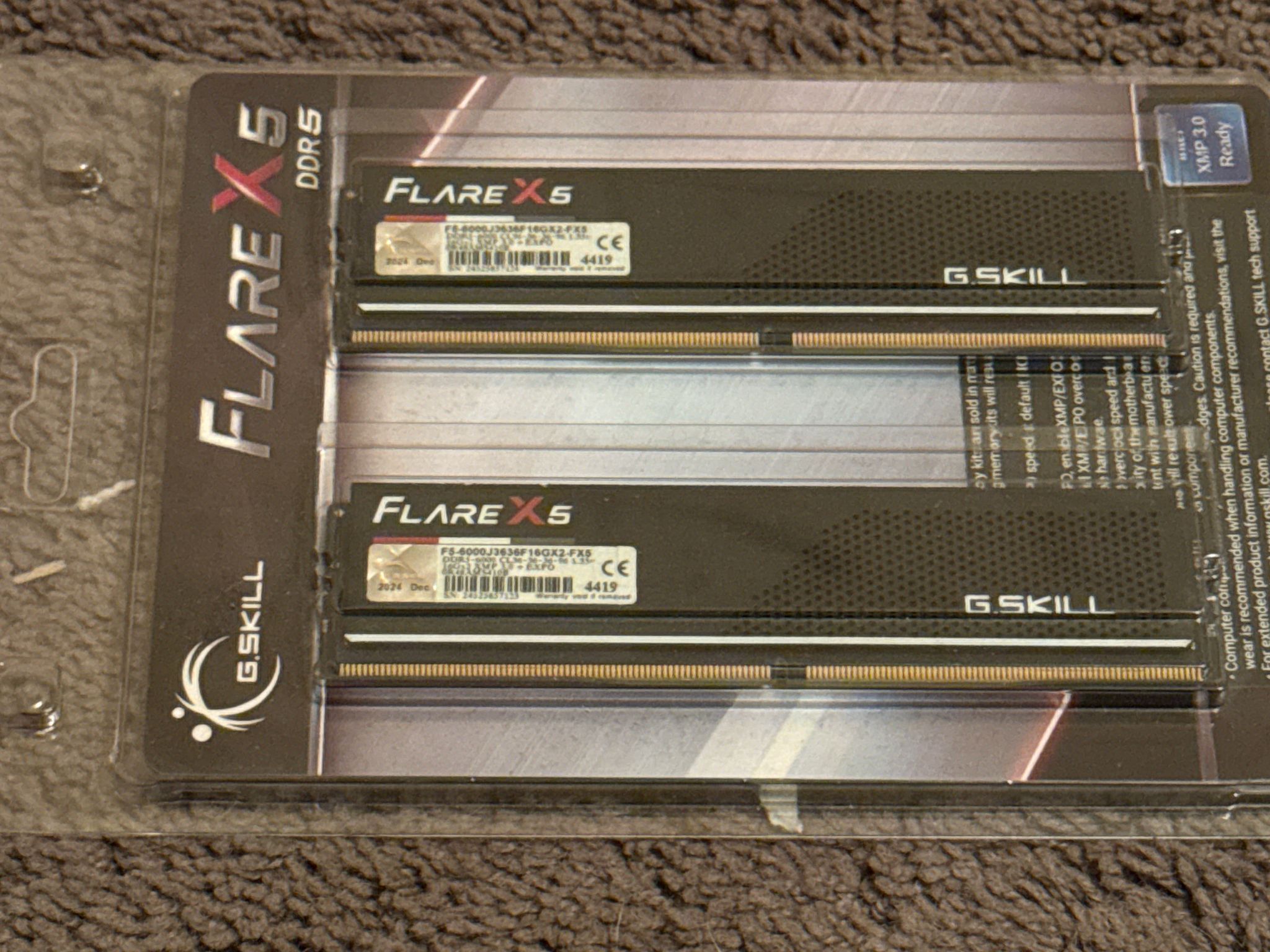 G.SKILL FLARE X5 SERIES DDR5 32 GB 2x16