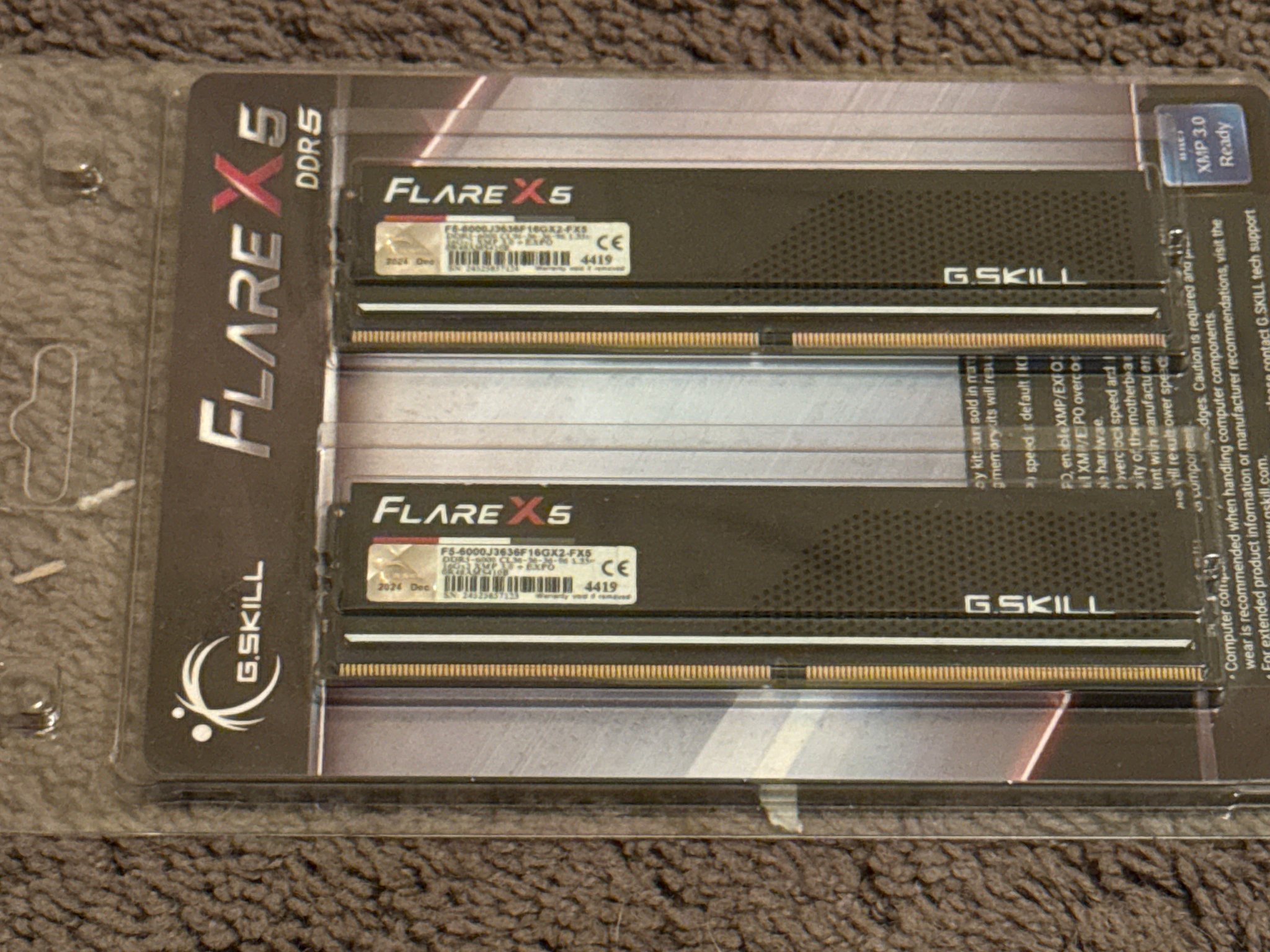 G.SKILL FLARE X5 SERIES DDR5 32 GB 2x16