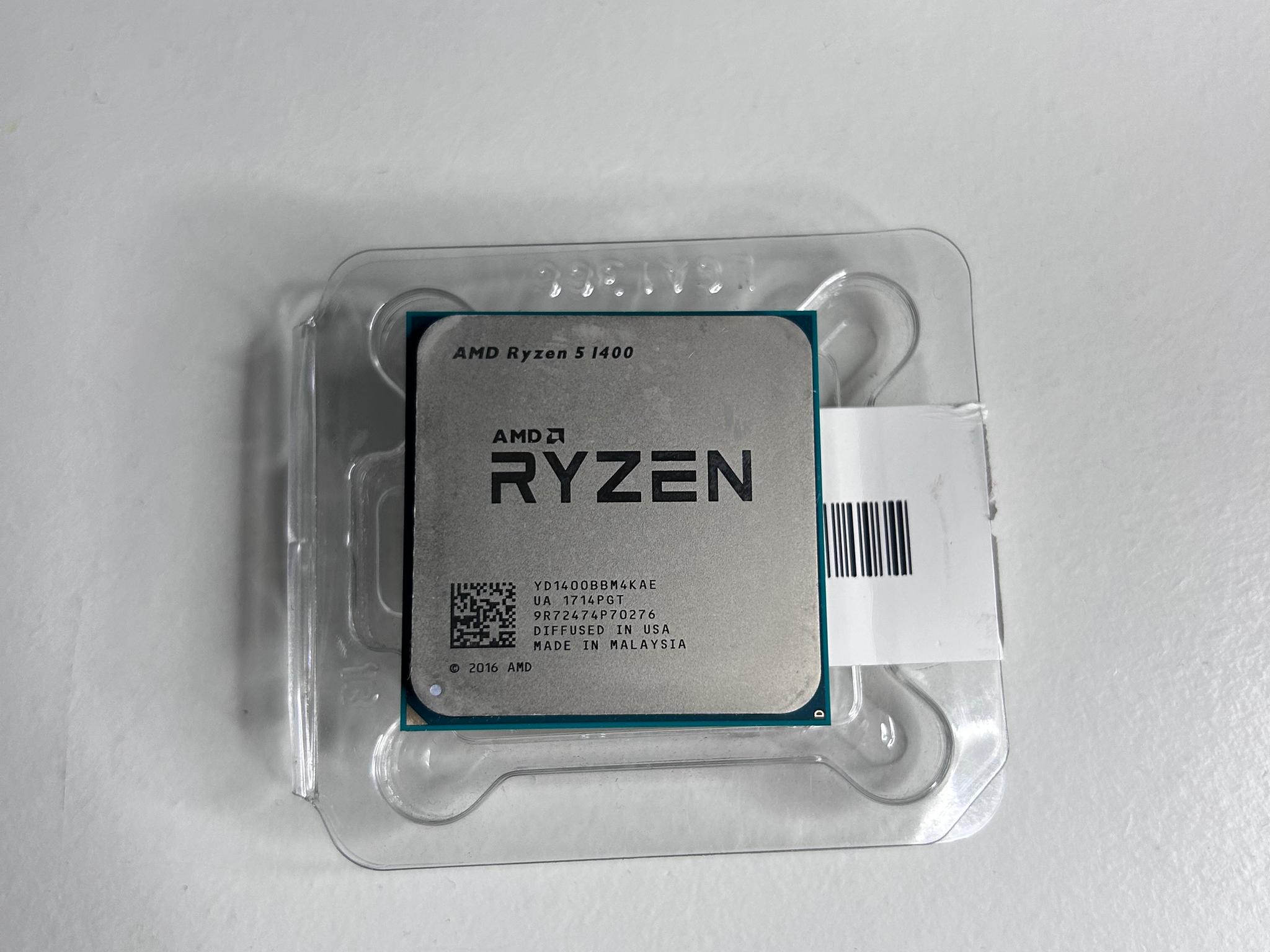  AMD Ryzen 5 1400 3.20GHz 4-Core Socket AM4 Processor CPU