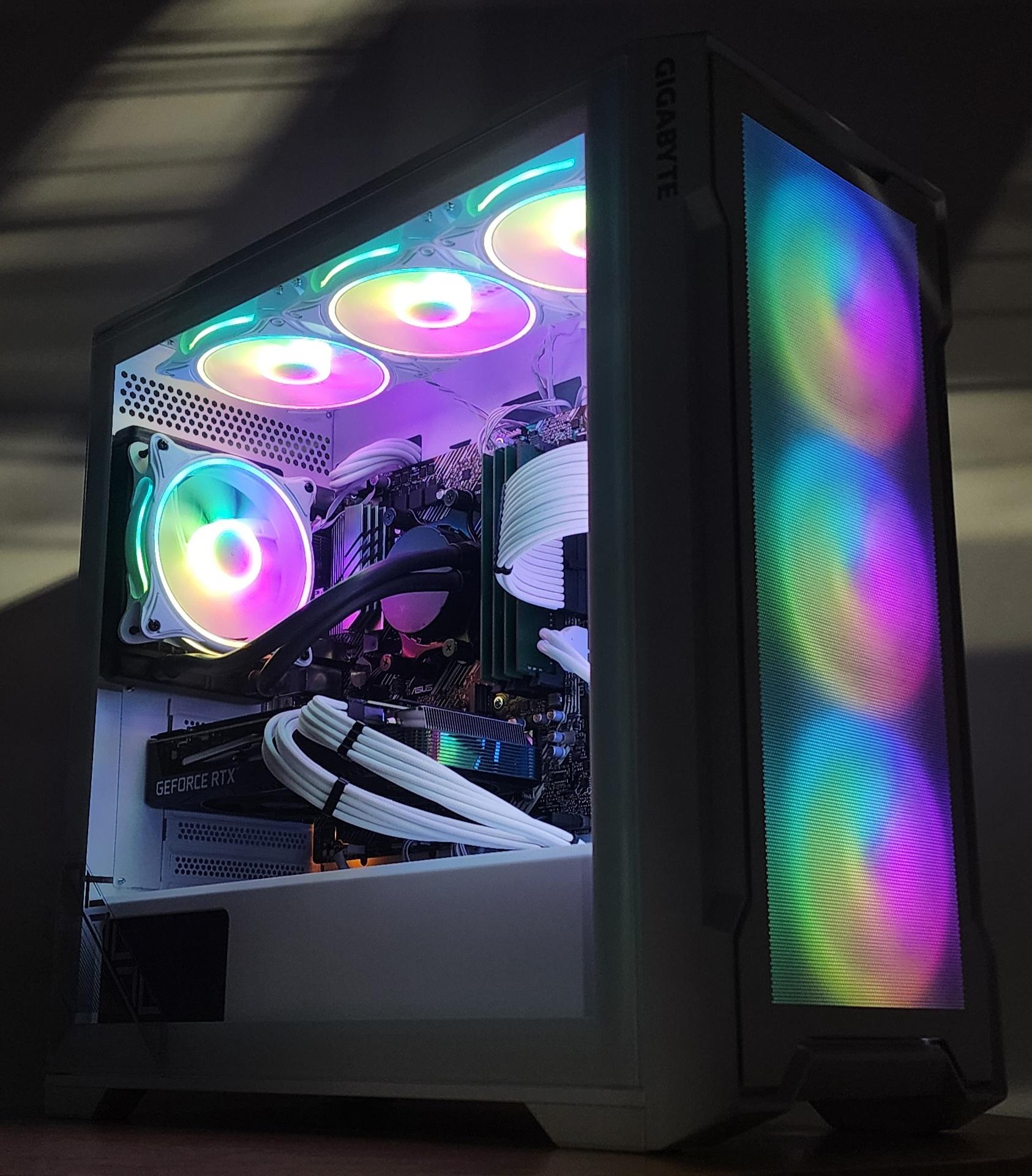Gaming PC Ryzen 7 5700X 16GB RAM 240GB SSD + 500GB HDD RTX 3060 Ti 8GB Win11 PC