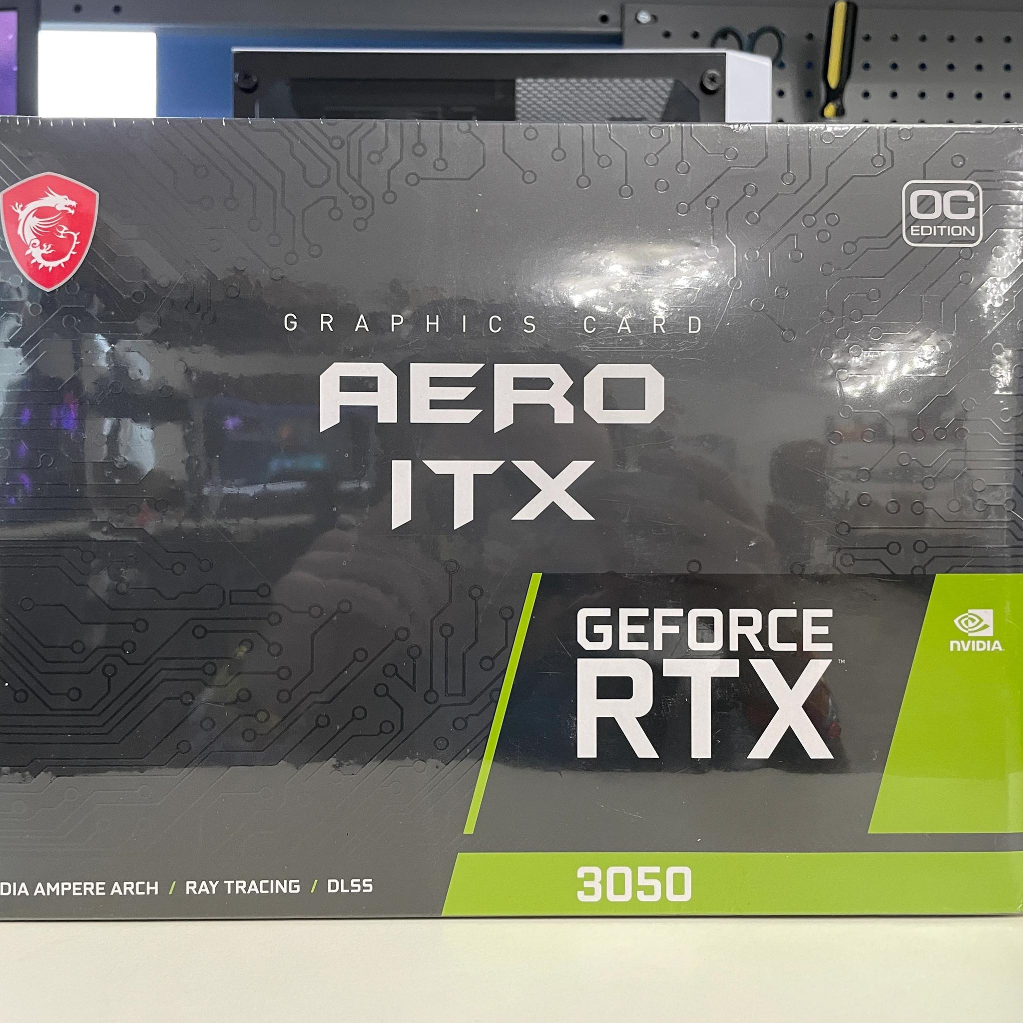 MSI Gaming GeForce RTX 3050 Single Fan Ampere OC ITX Graphics Card (RTX 3050 AERO ITX 8G OC)