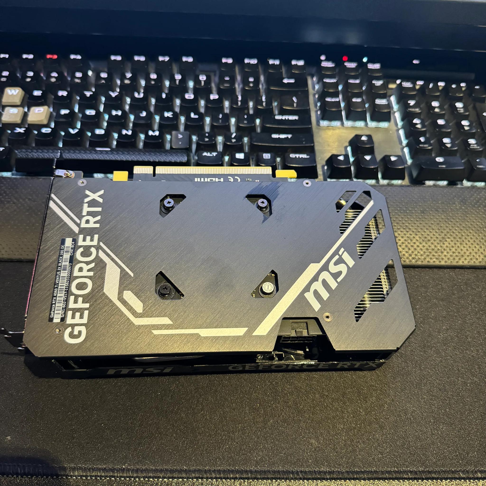 MSI Gaming GeForce RTX 4060 Ti Ventus 2X Black 16G OC