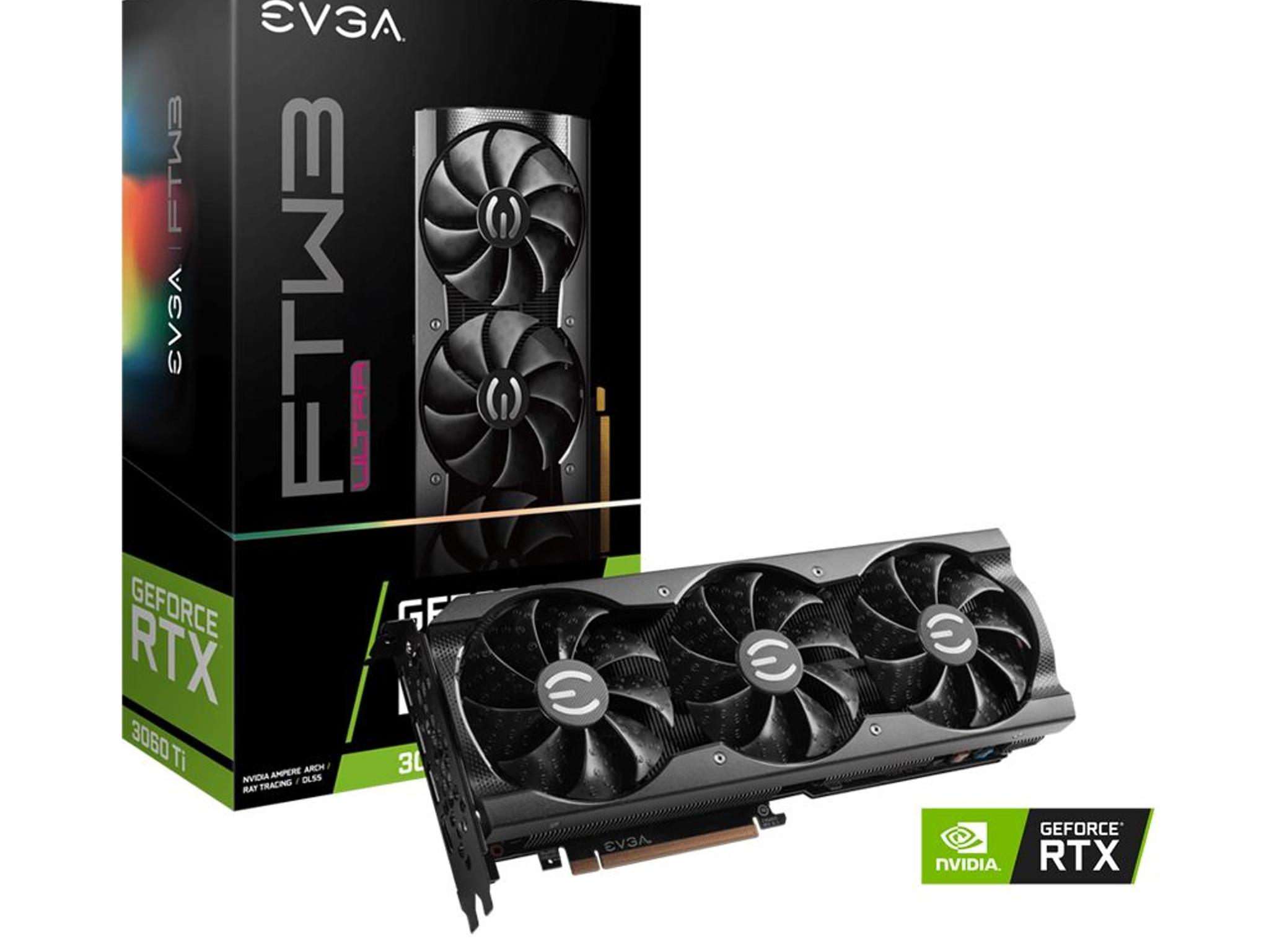 EVGA NVIDIA GeForce RTX 3060 Ti FTW3 Ultra Gaming LHR Triple-Fan 8GB GDDR6 PCIe 4.0 Graphics Card