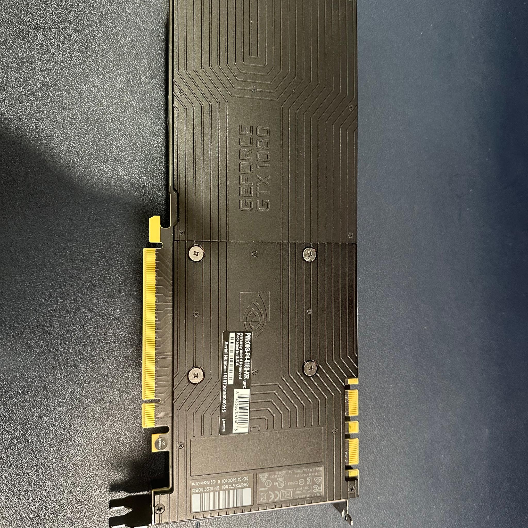 EVGA GeForce GTX 1080 FE - Running & Tested