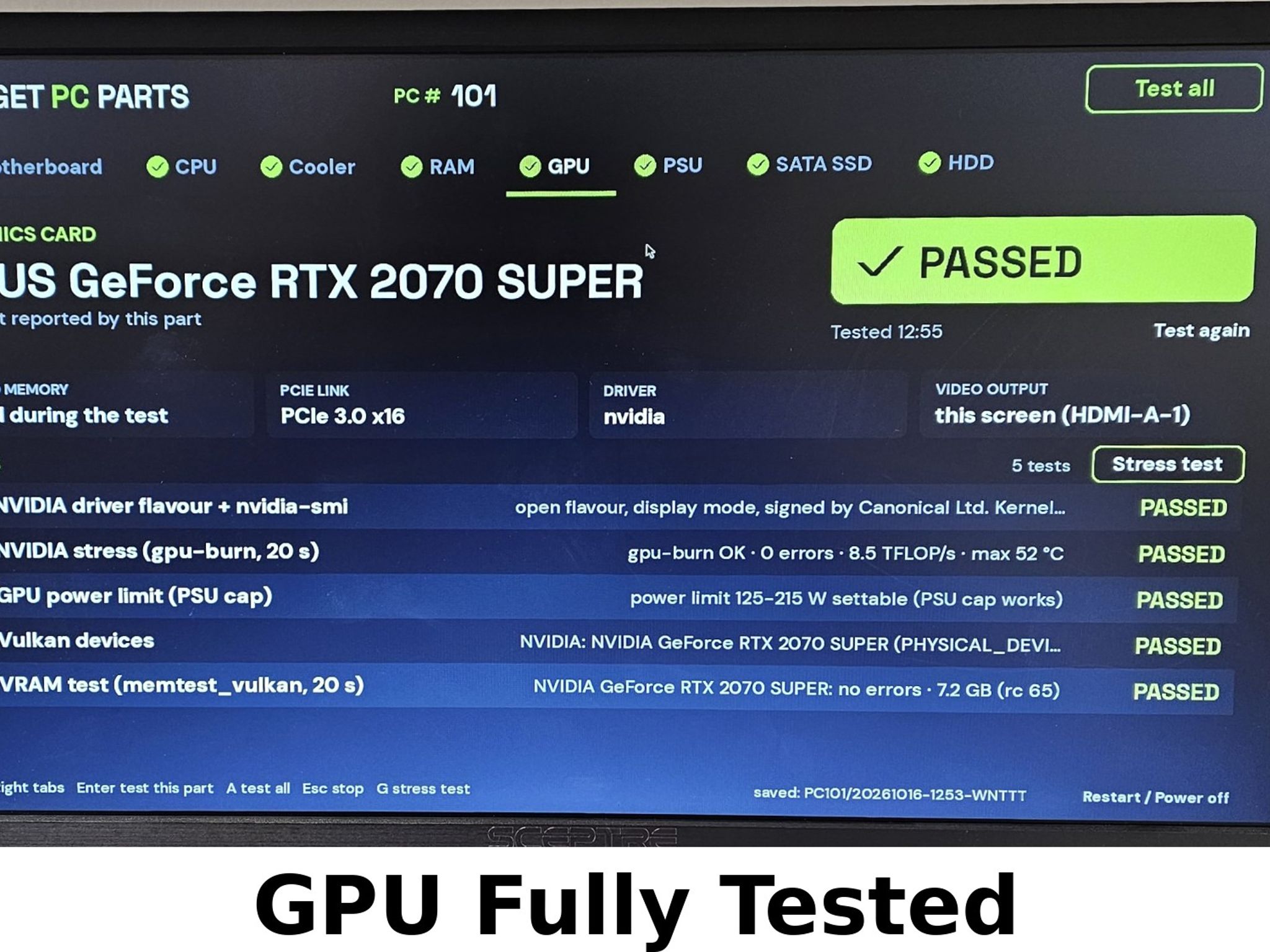 RTX 2070 Super ASUS Dual OC 8GB