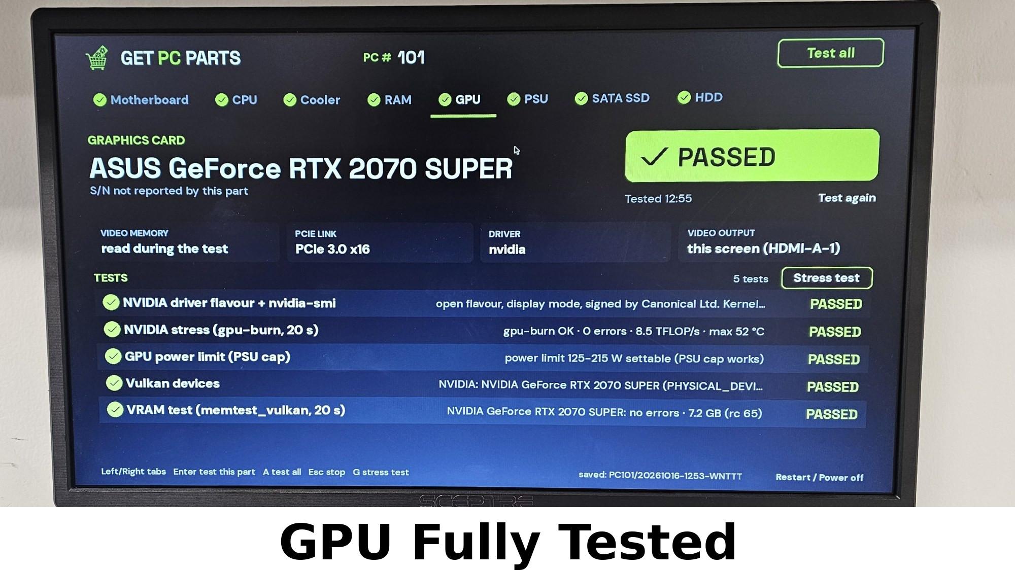 RTX 2070 Super ASUS Dual OC 8GB