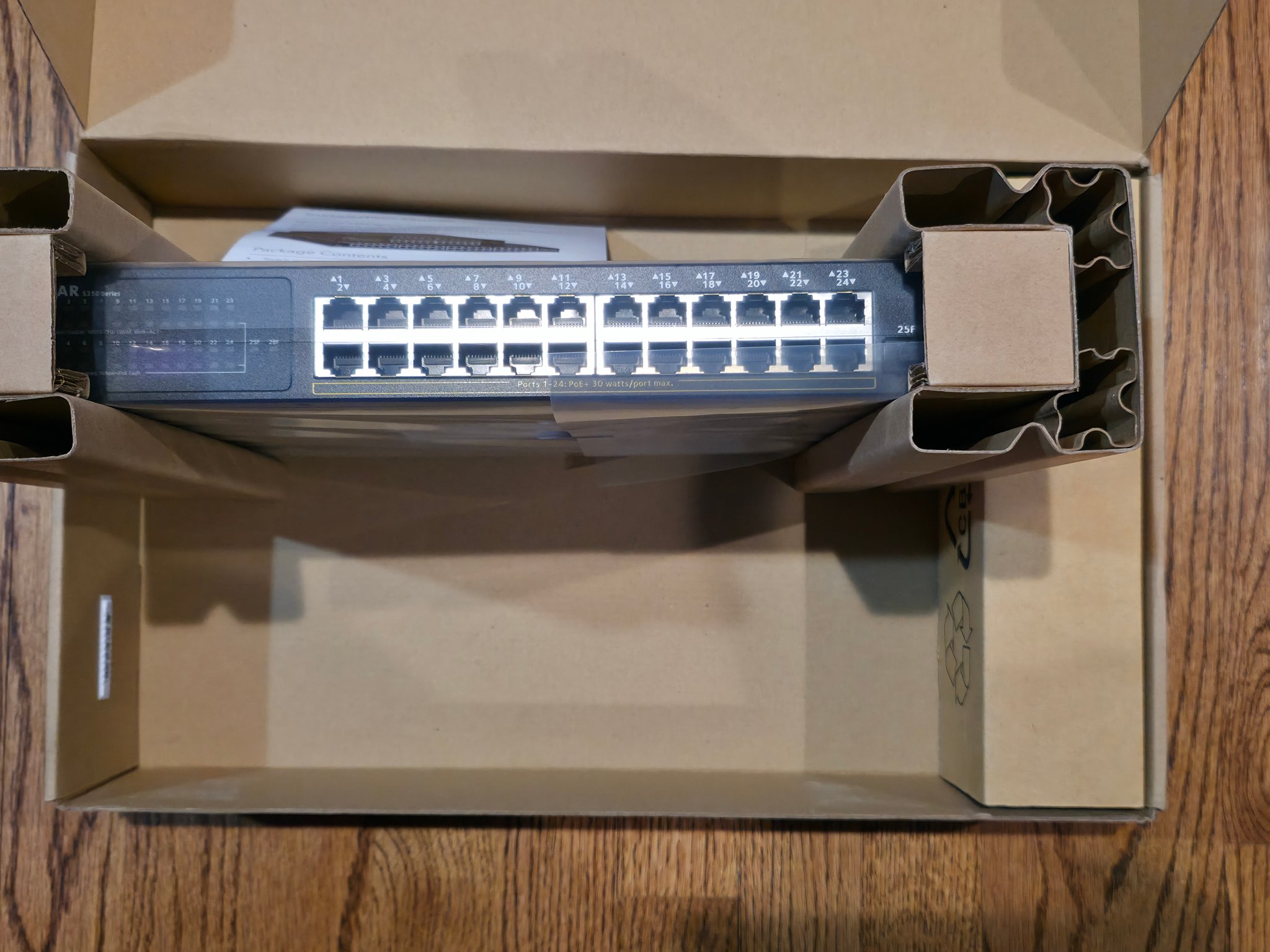 NEW NETGEAR S350 24-Port PoE+ Smart Switch – Sealed / New In Box