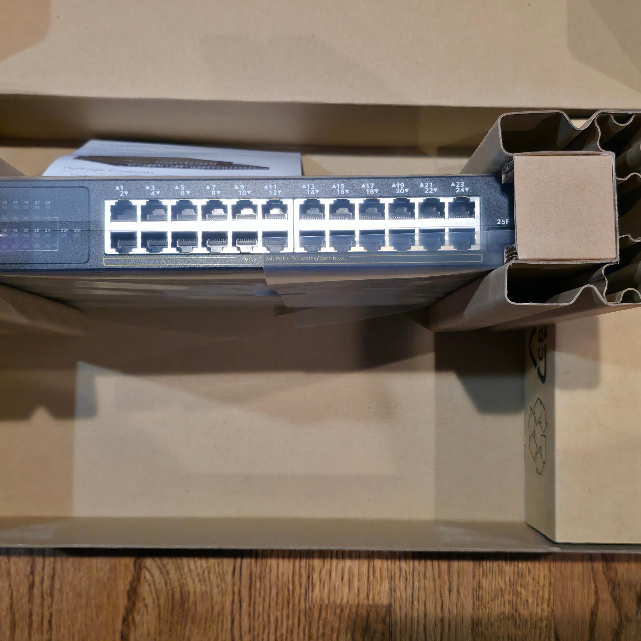 NEW NETGEAR S350 24-Port PoE+ Smart Switch – Sealed / New In Box
