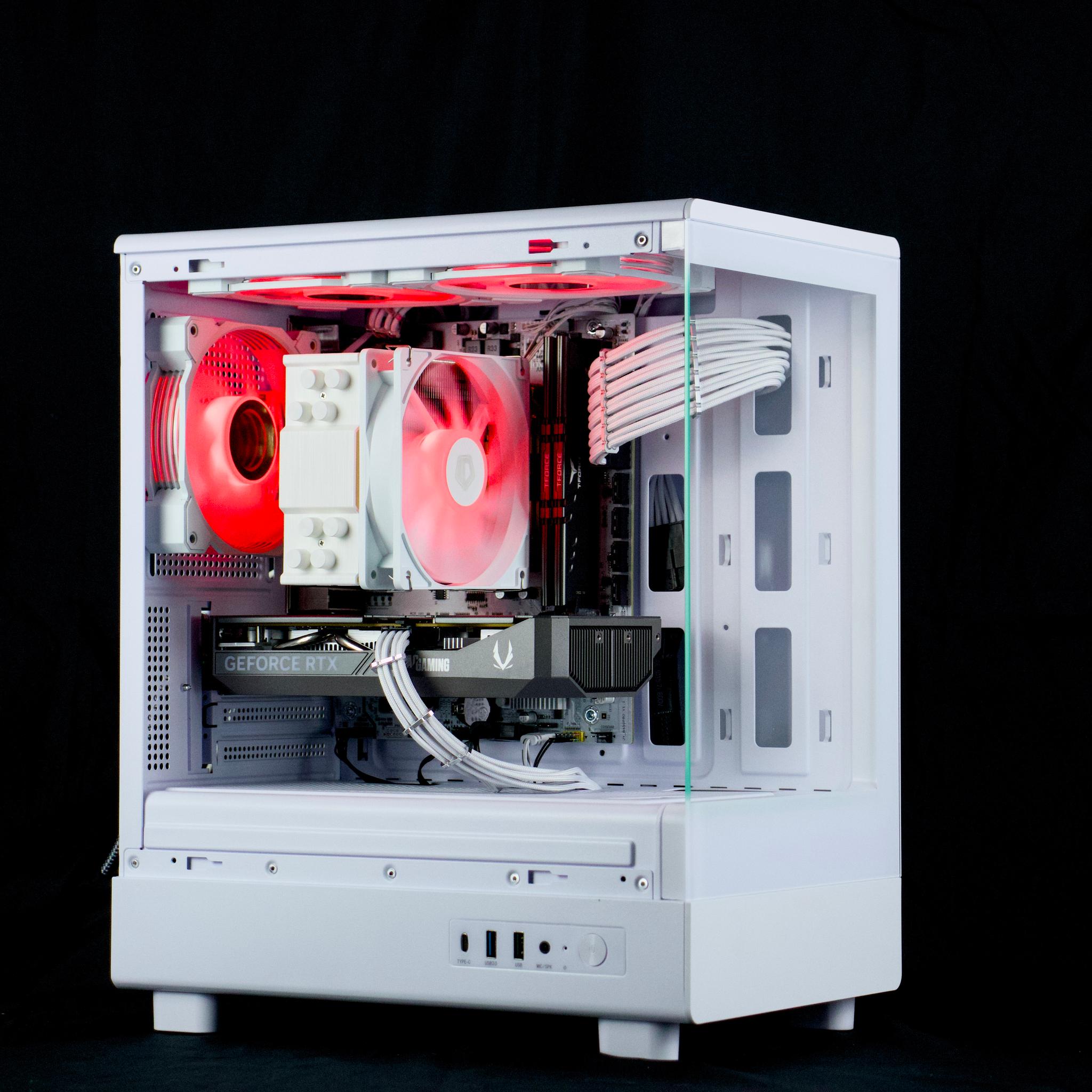 🧊❄️🧊 White Gaming PC – RTX 5060 , Ryzen 7 3700X, 32GB RAM, 1TB SSD - WiFi, BlueTooth 🧊❄️🧊