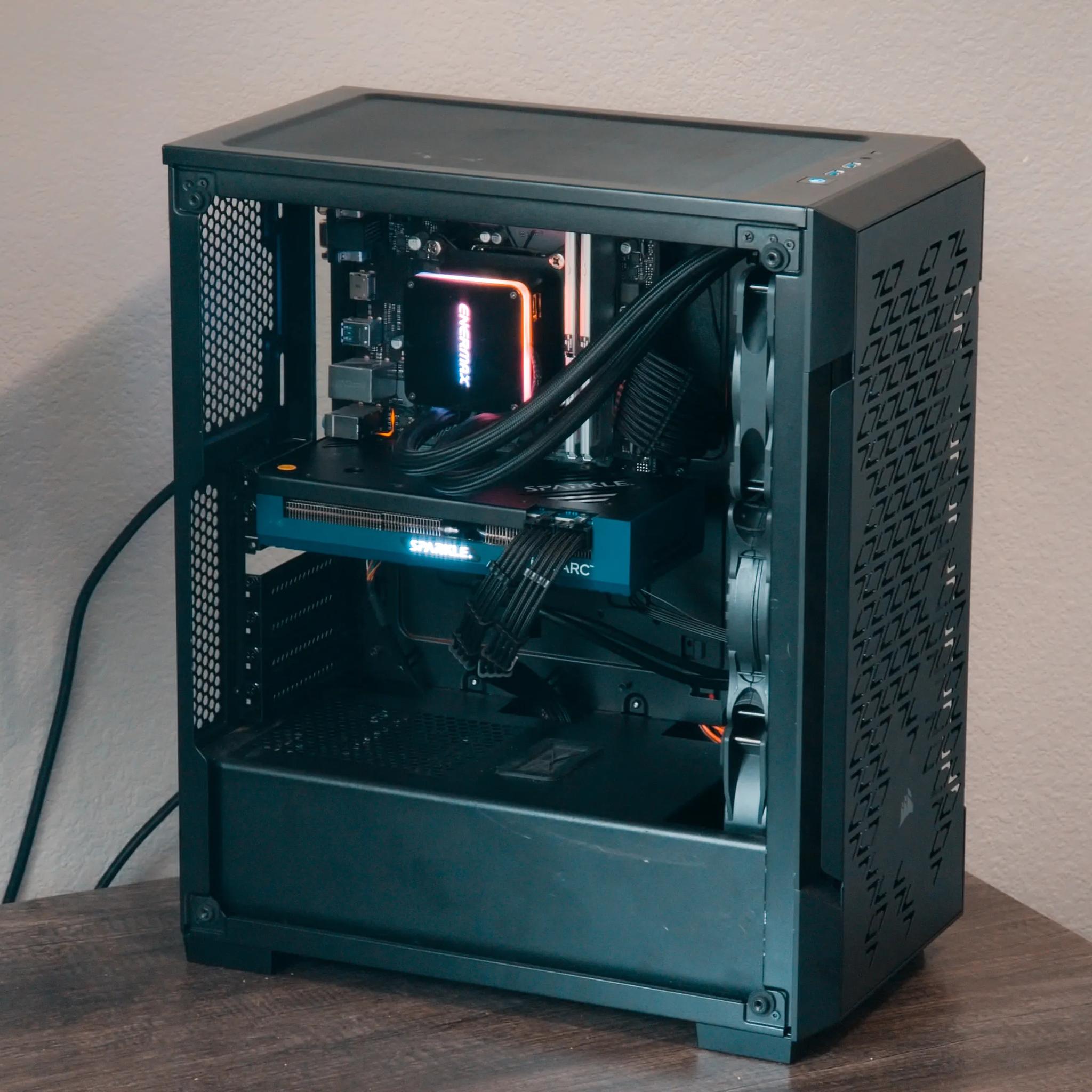 💻 Solid Gaming & Streaming PC – i7-8700 | Intel Arc A750 | 16GB DDR4 | 360mm AIO 💻