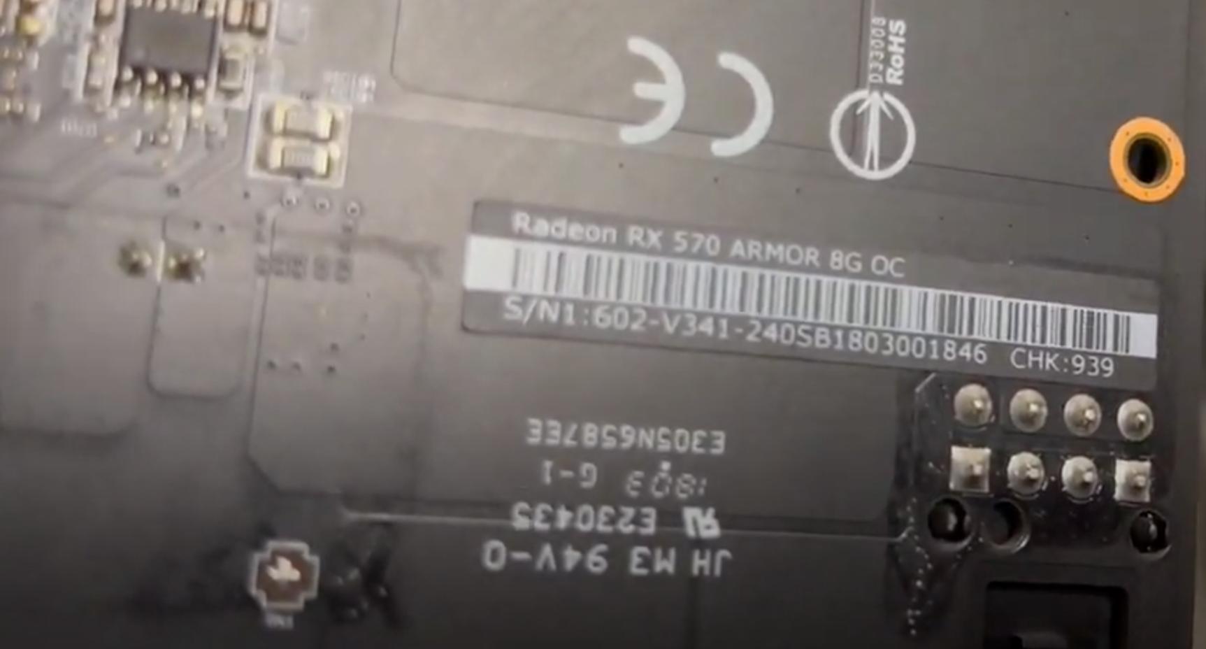 MSI Radeon RX 570 Armor 8G OC