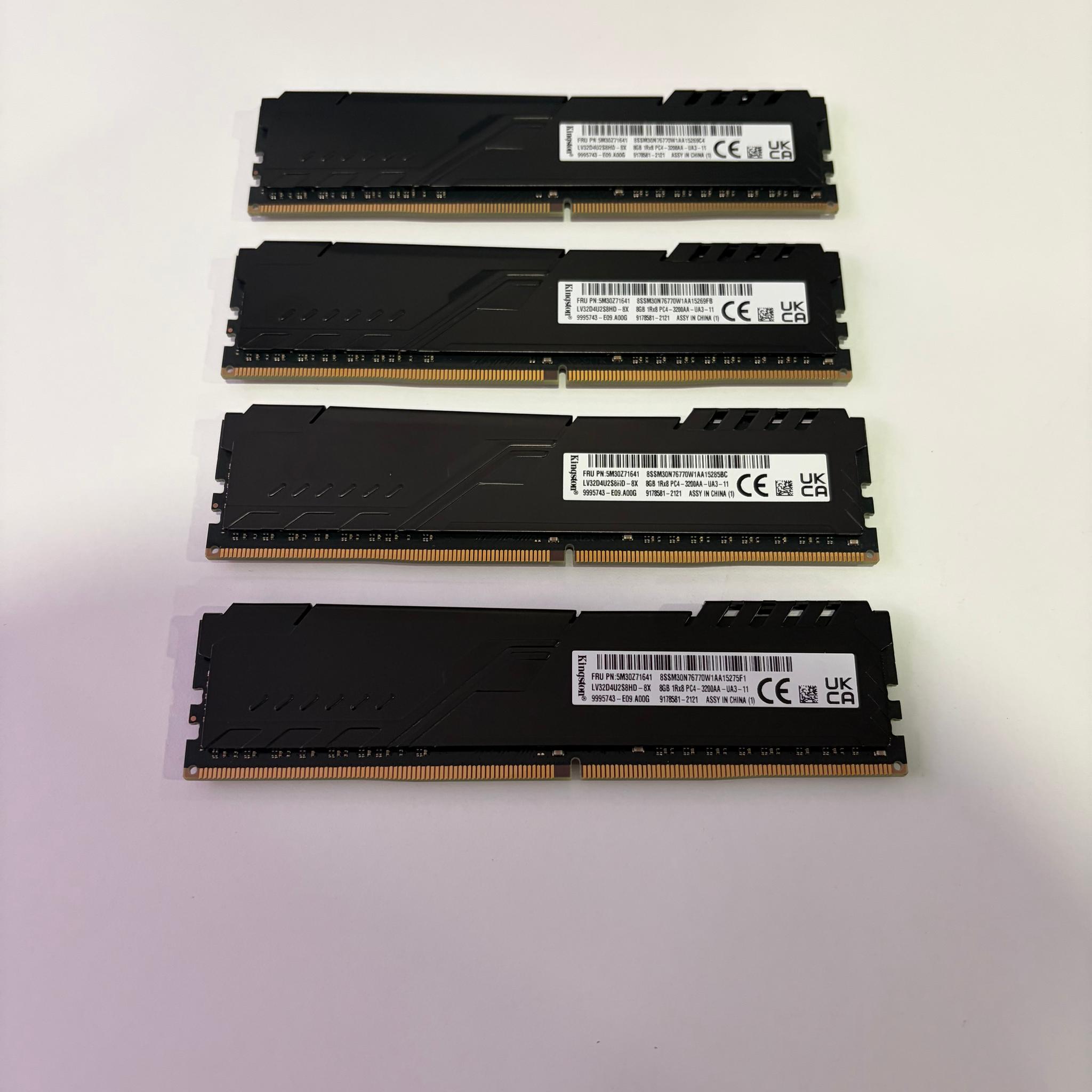 Kingston HyperX Fury 32GB (4x8GB) RAM DDR4 3200MHz