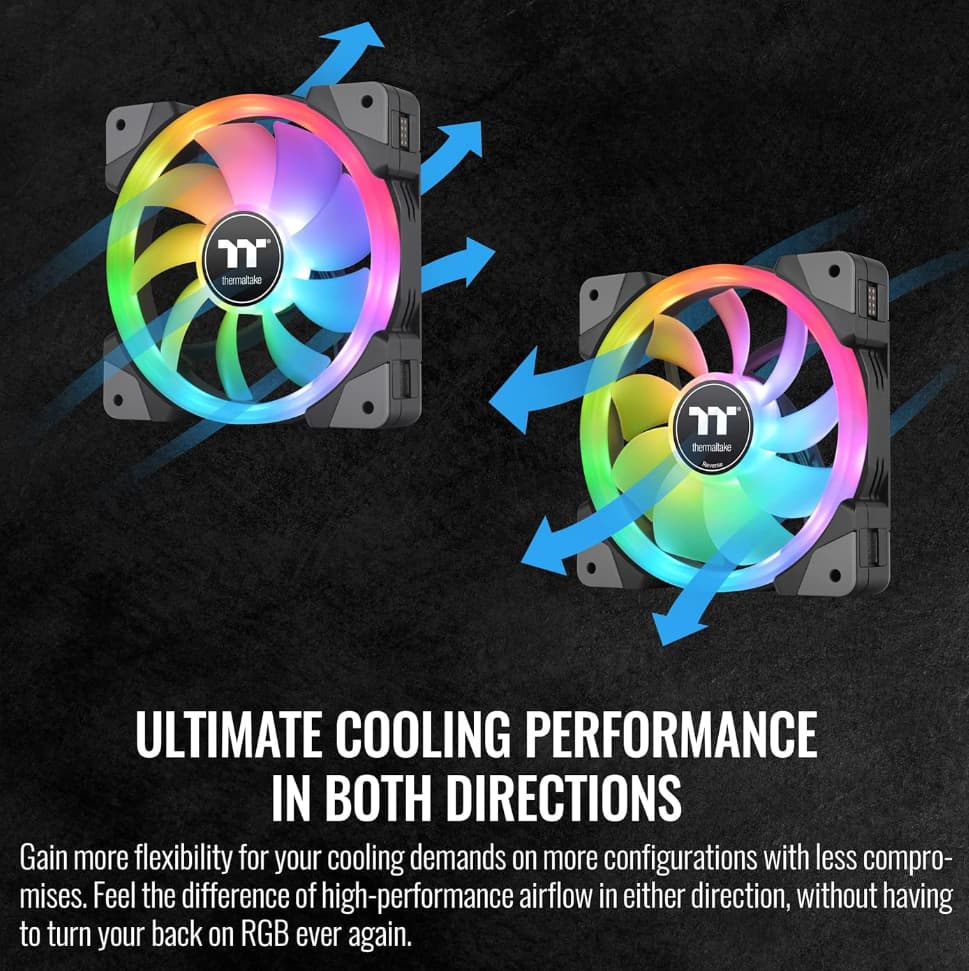 BNIB SWAFAN EX 14 RGB PC Cooling Thermaltake Fan, 3 Fans