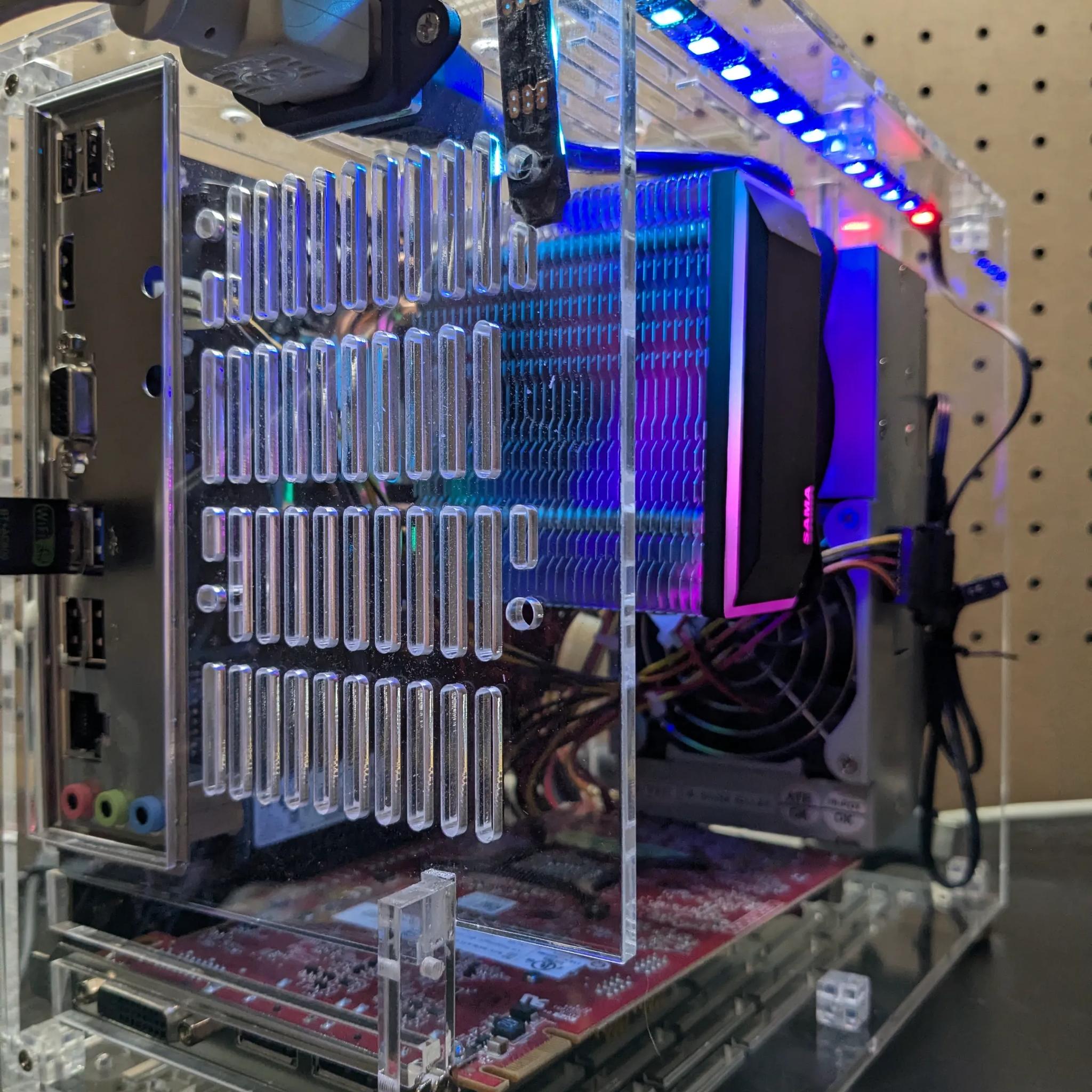 60 FPS Fortnite | 180 Day Warranty | See-Through Case, i5-3550S, 16GB RAM, 2GB GPU, 512GB SSD, Win10