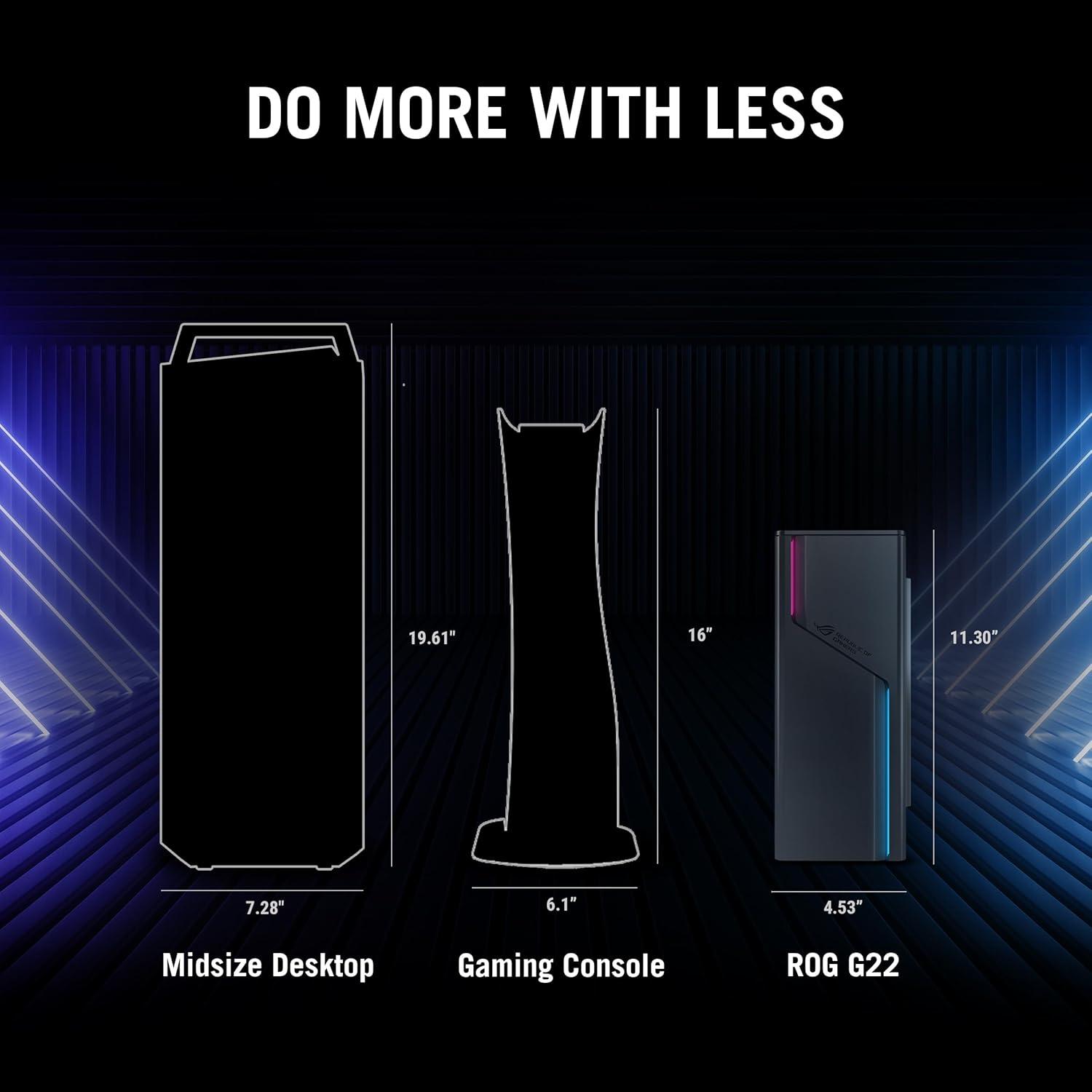 2024 ROG G22CH DS774 Gaming Desktop PC, i7-14700F, RTX 4070, 1TB SSD, 16GB DDR5, Windows 11