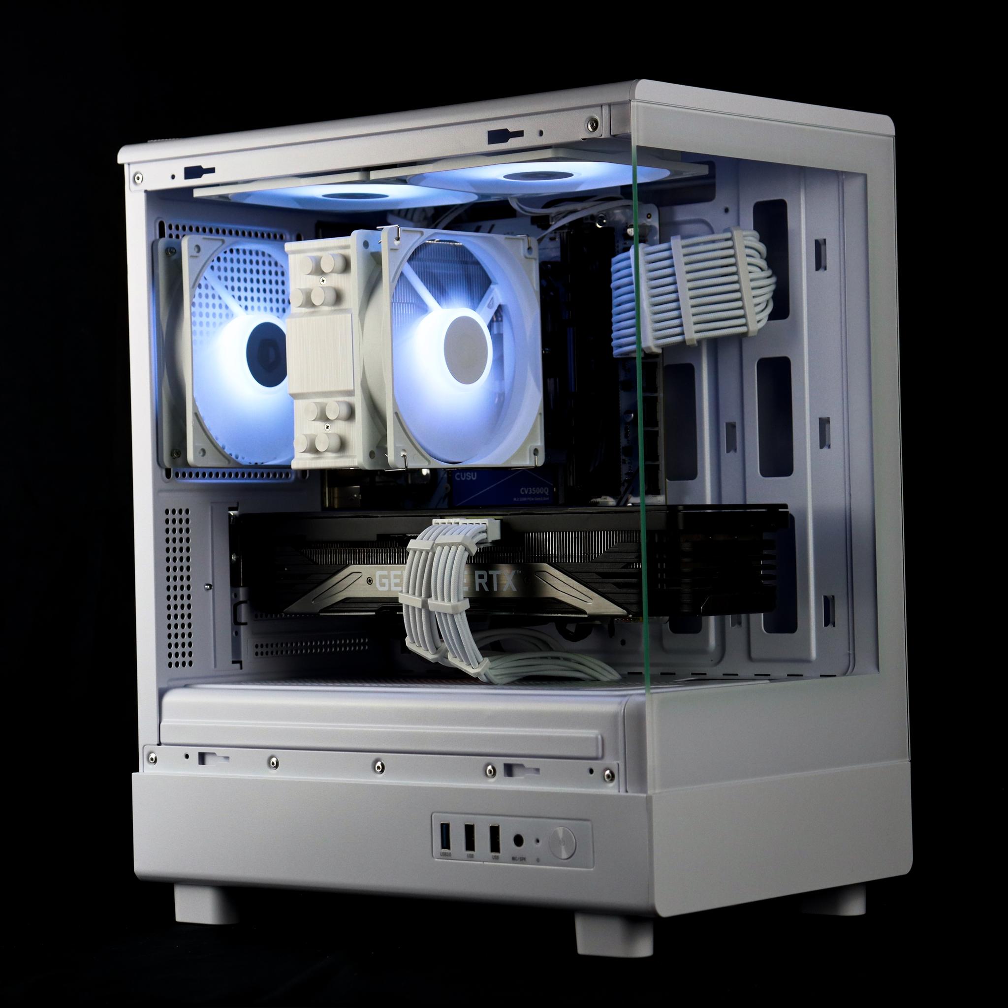 🧊❄️🧊 White Gaming PC – RTX 3070, Ryzen 7 3700X, 16GB RAM, 1TB NVMe SSD - WiFi, BlueTooth - 🧊❄️🧊