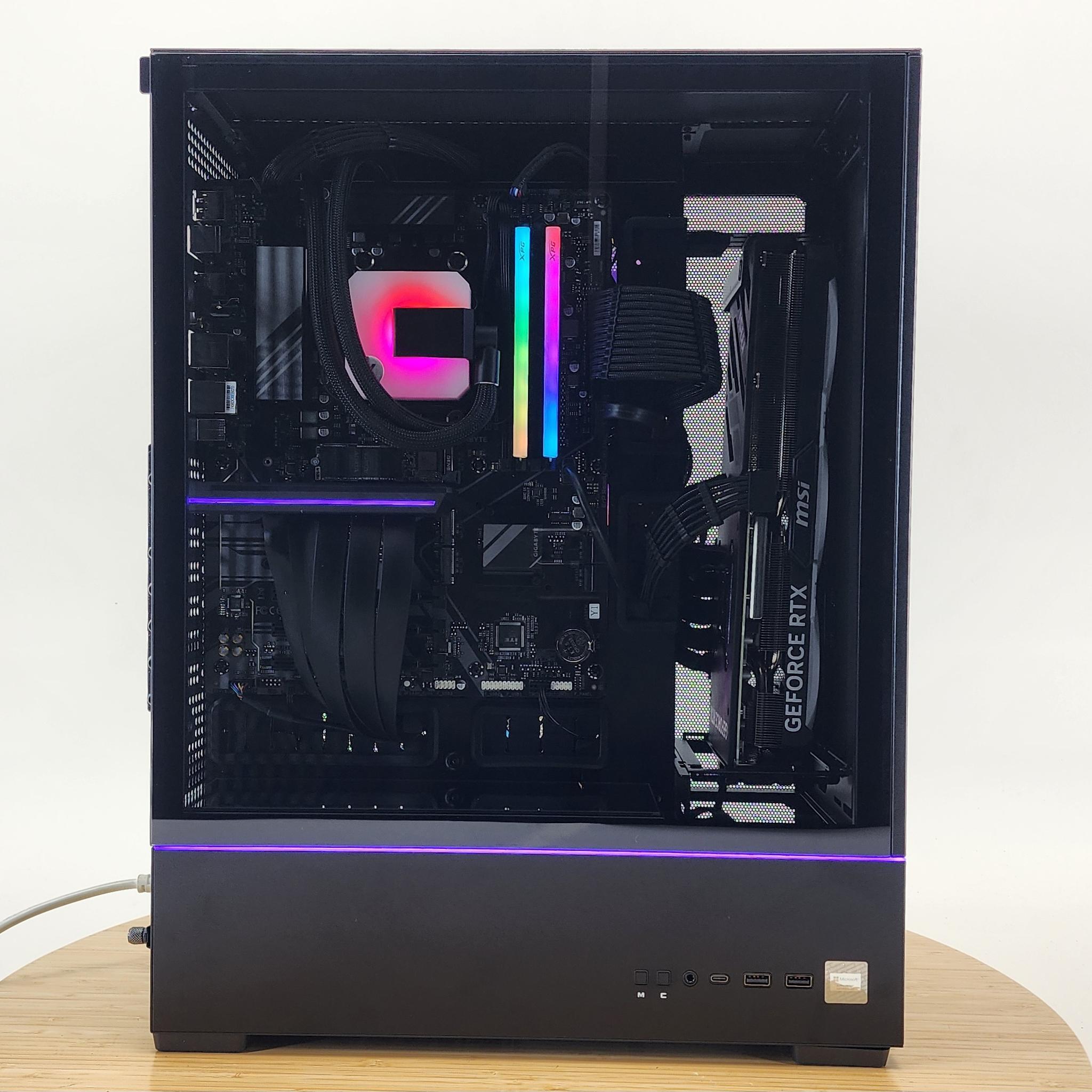 Gaming PC Ryzen 7 7700X 32GB RAM 1TB SSD RTX 4070 Ti 12GB Windows 11 Computer