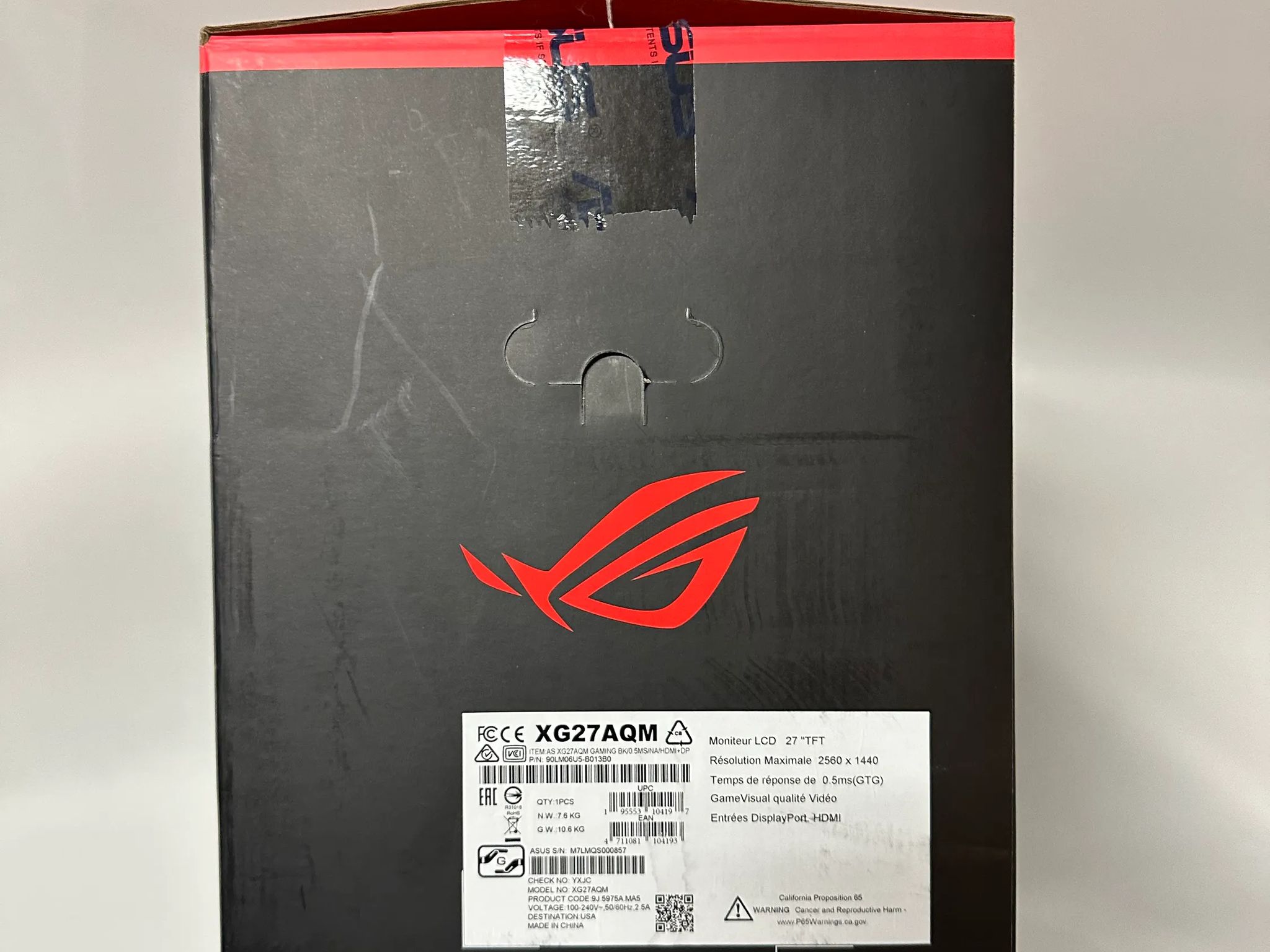 ASUS ROG Strix XG27AQM 27" 2K WQHD (2560 x 1440) 270Hz Wide Screen Gaming Monitor
