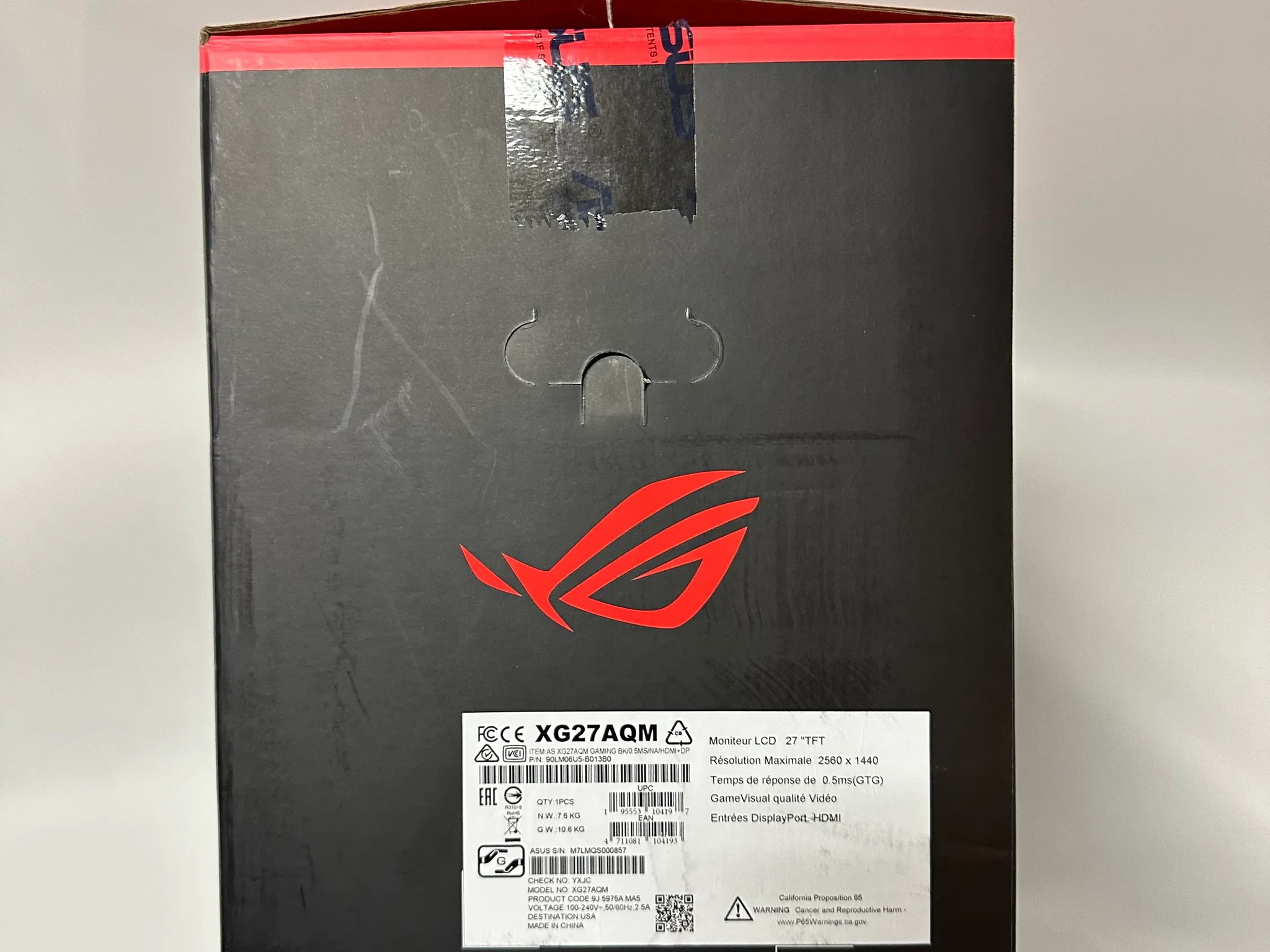 ASUS ROG Strix XG27AQM 27" 2K WQHD (2560 x 1440) 270Hz Wide Screen Gaming Monitor