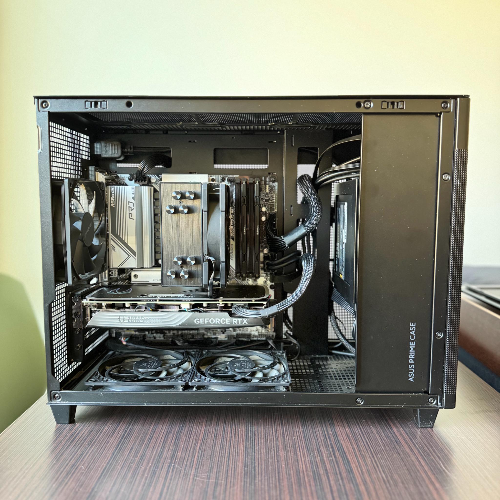 Ryzen 7 7800X3D | RTX 4070 SUPER | 32GB DDR5 (6000 MT/s) | 500GB SSD | 1000W Gold PSU | ASUS AP201