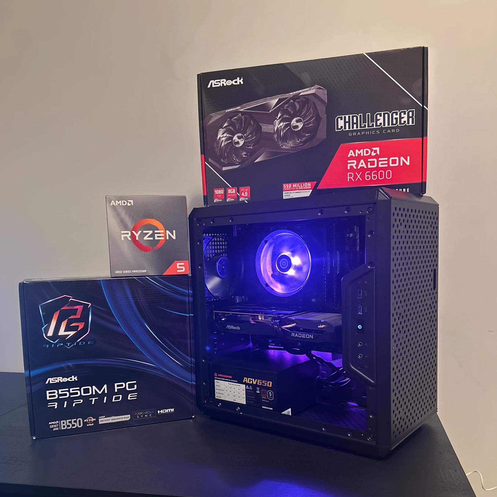 Budget Gaming Pc⚡RX 6600⚡Ryzen 5 4500