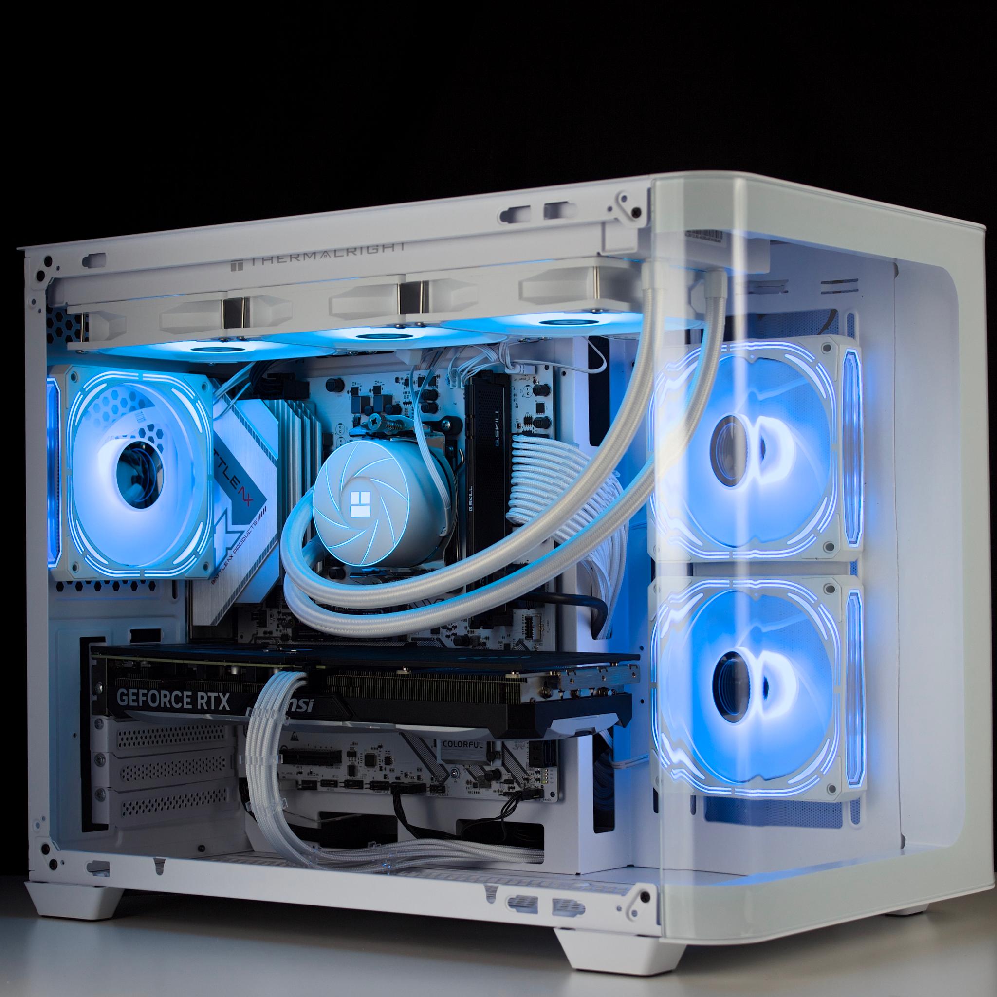 ❄️🧊💎- Whiteout 1440P Gaming PC | RTX 4070, Ryzen 5 7500F, 16GB RAM, 1TB SSD ❄️🧊💎