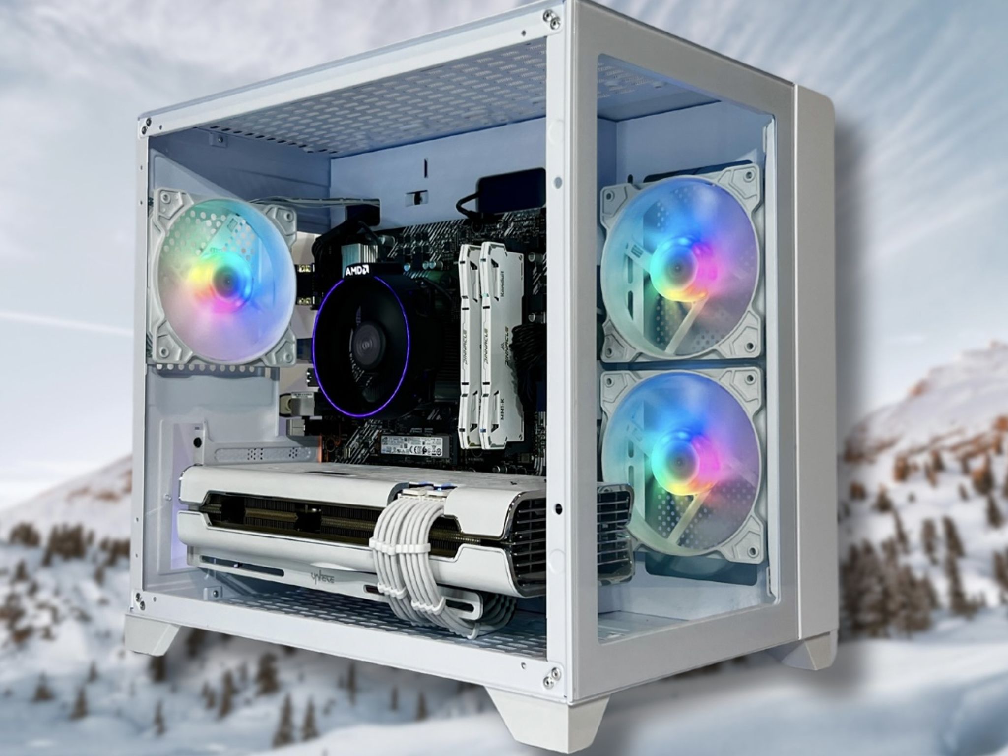 ❄️ AMD RX 5700 XT, AMD Ryzen 5 (6 Cores) | Gaming PC ❄️
