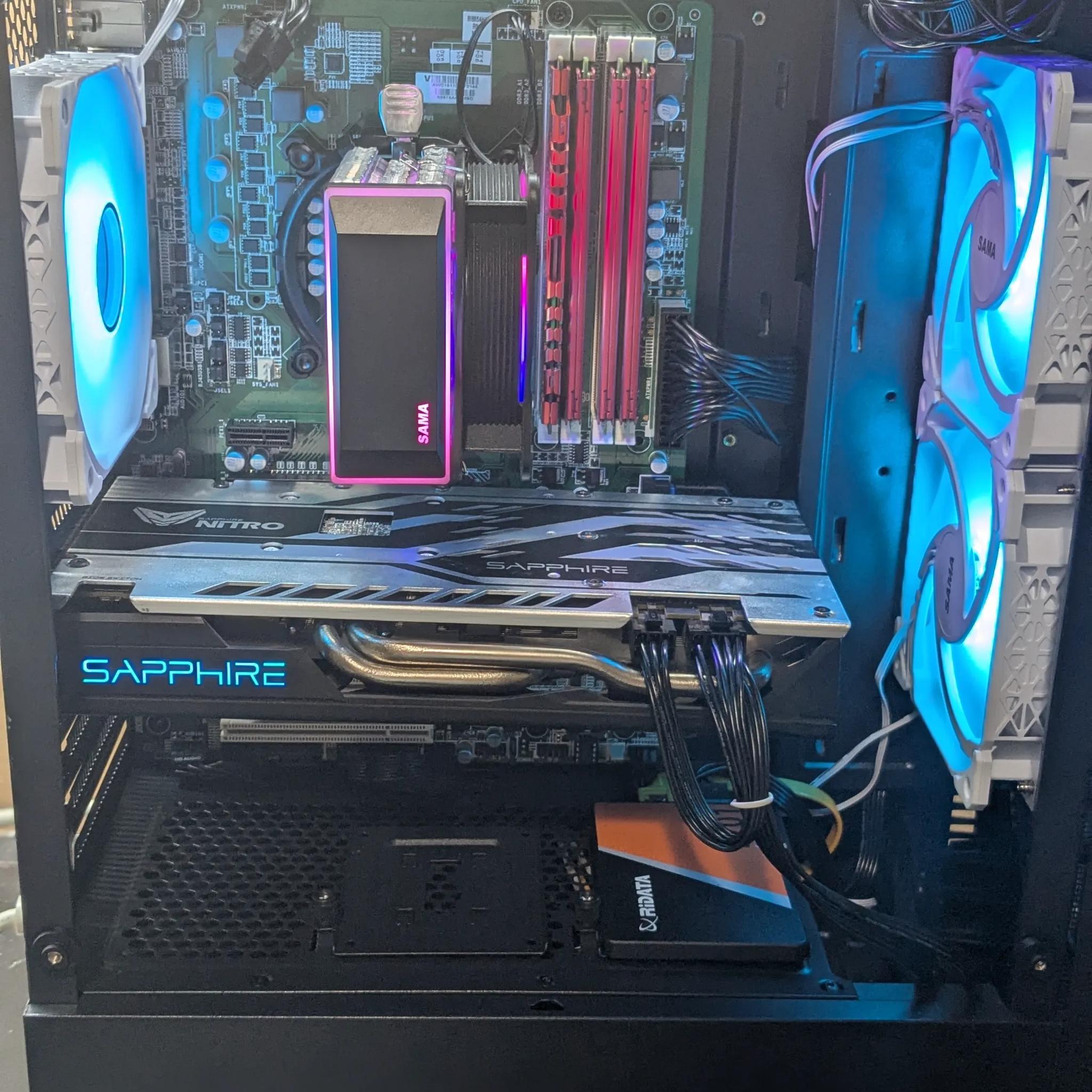 100 FPS Fortnite | 180 Day Warranty | i5-4590 , 16GB RAM, 480GB SSD, RX 570 4GB, RGB, Wifi, Win10