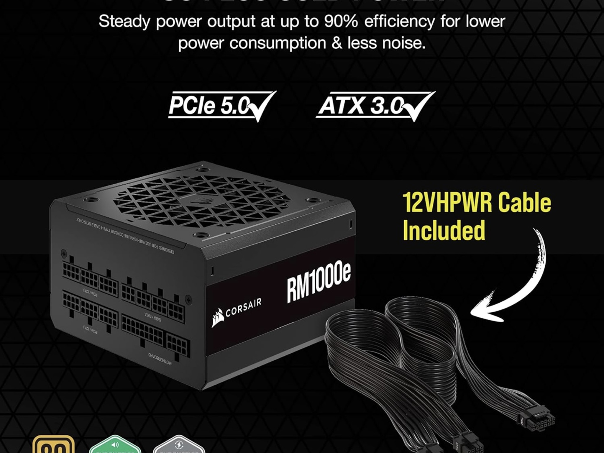 Corsair RM1000e (2023) Fully Modular 80+ Gold