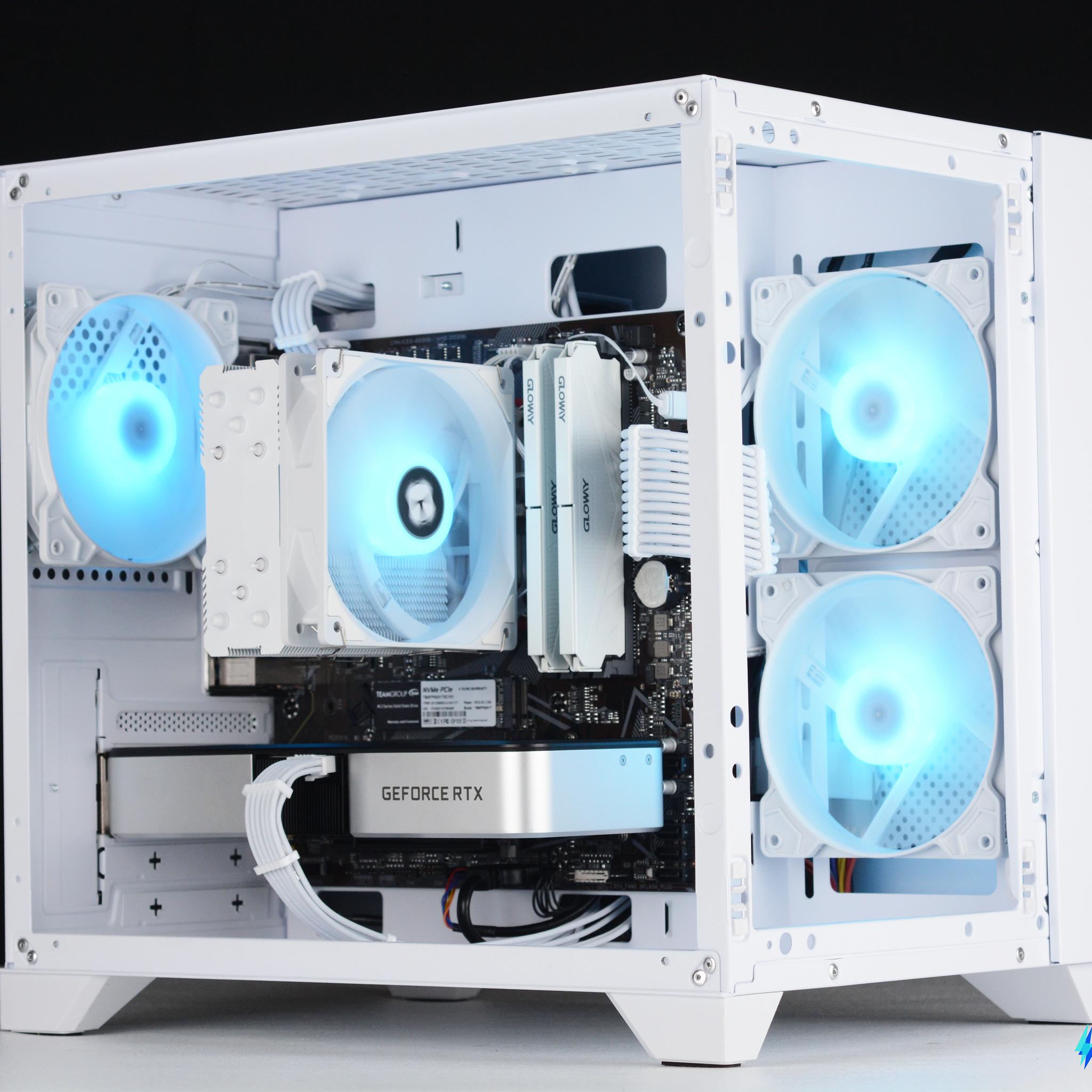 ⚪🟣 BLOOM: 1080p Streaming & Gaming PC | RTX 3060 Ti, Ryzen 5, 32GB DDR4, 1TB SSD