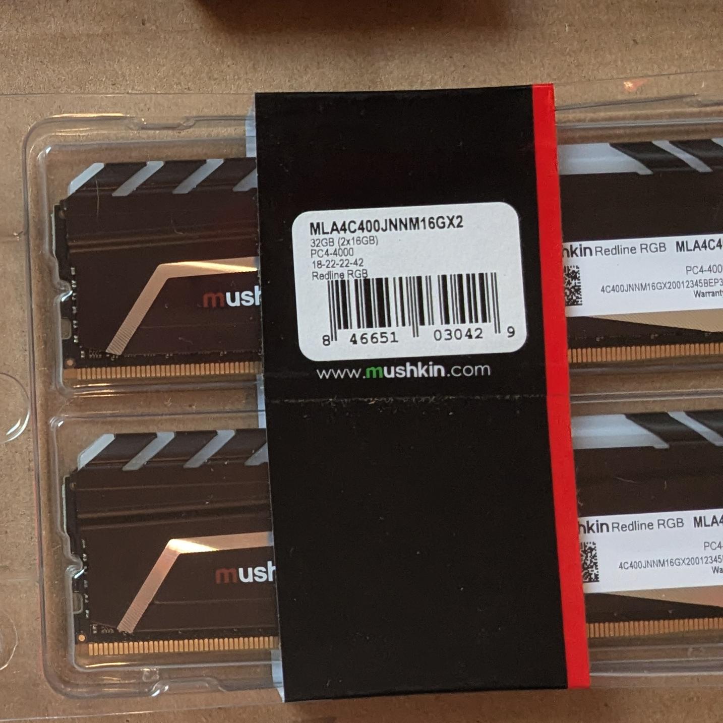 Mushkin Redline Lumina  (2x16GB) 4000MHz DDR4 Memory Kit