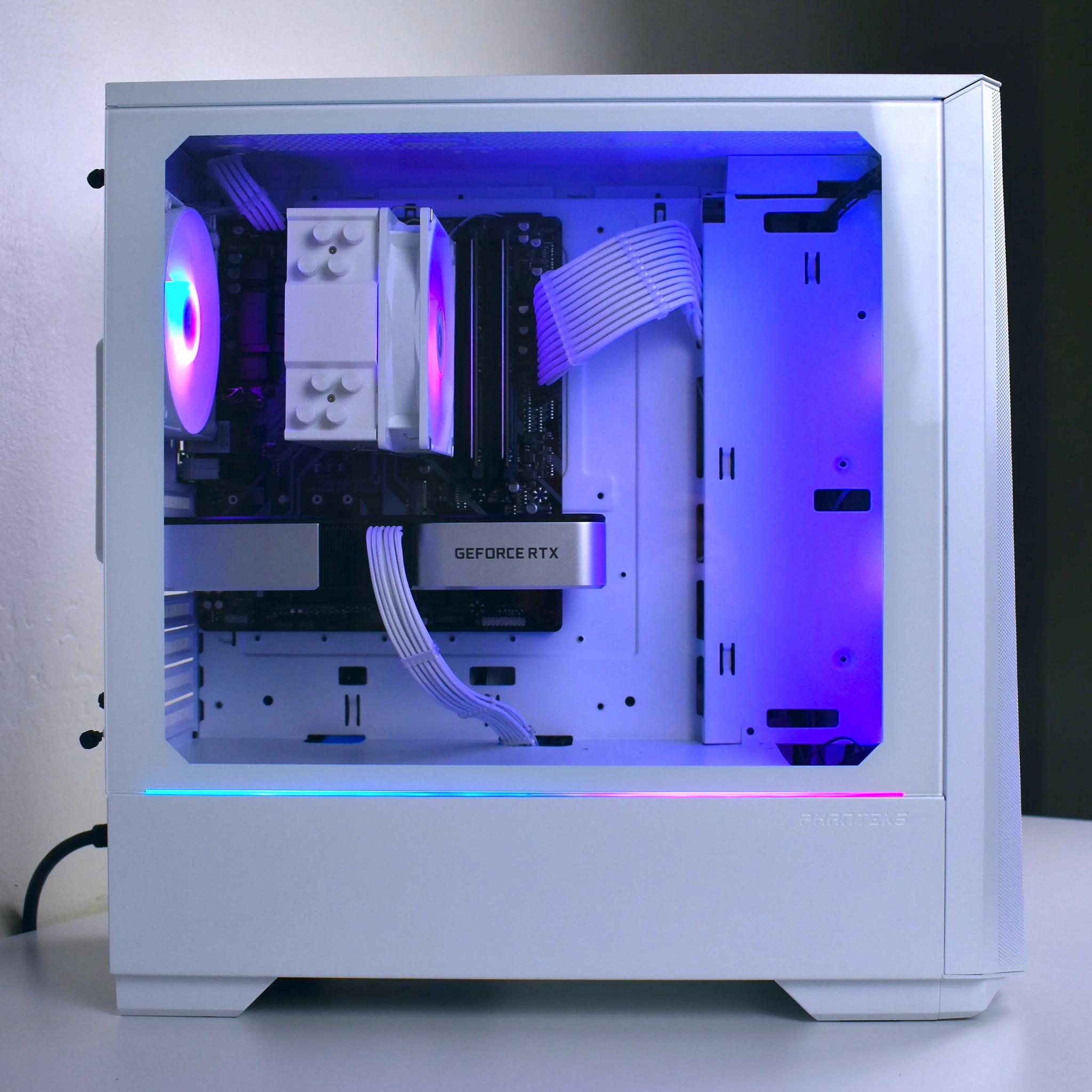 EXCELLENT Streaming/Gaming PC NVIDIA RTX 3060Ti, Ryzen 5600, 32GB RAM, WiFi | Forge Hercules (White)