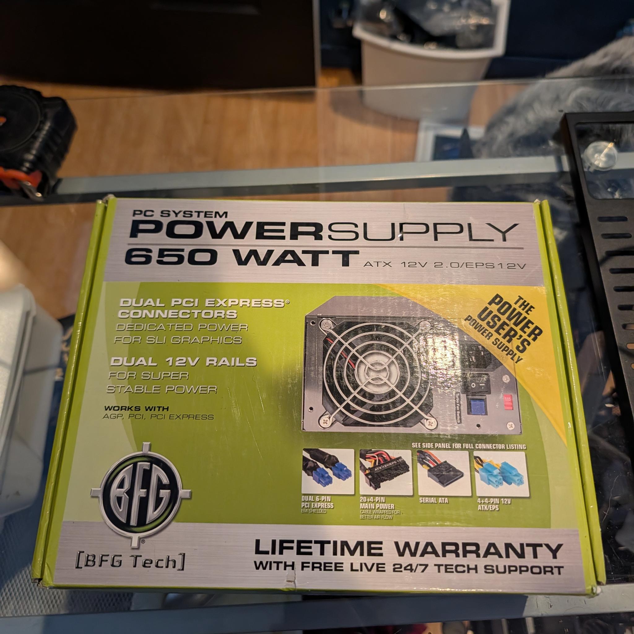 BRAND NEW BFG 650W PSU