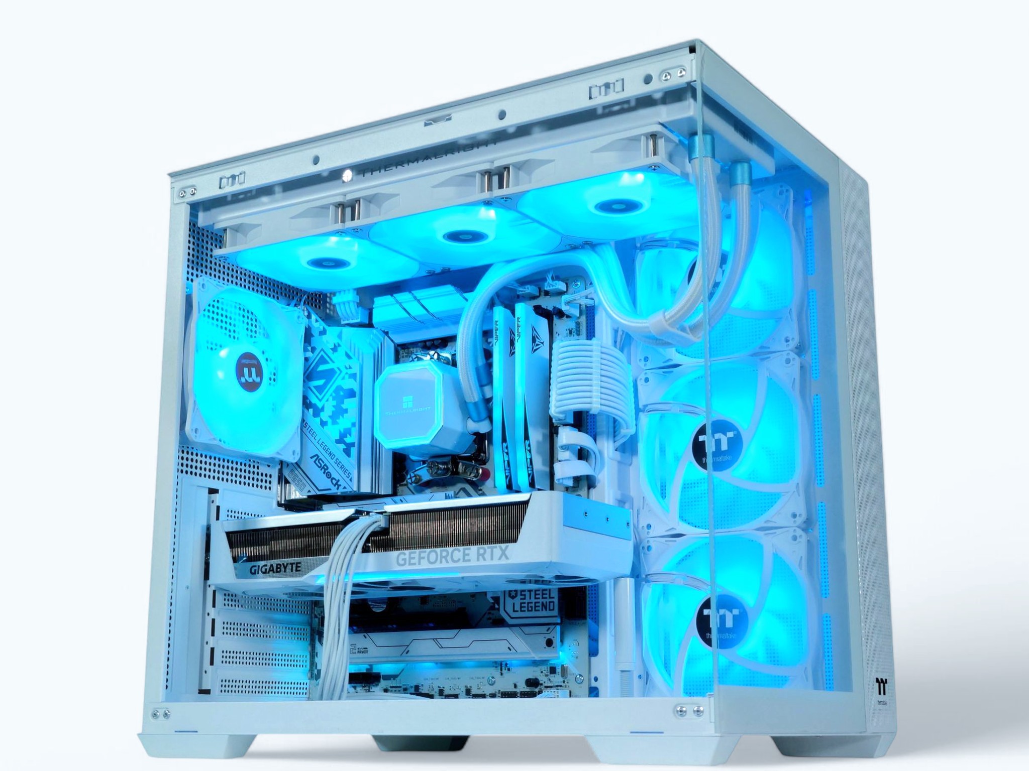 🧊🌊Glacius ❄️Gaming PC❄️Nvidia RTX 5070 12GB❄️AMD Ryzen 7 7700❄️32GB DDR5❄️1TB NVME