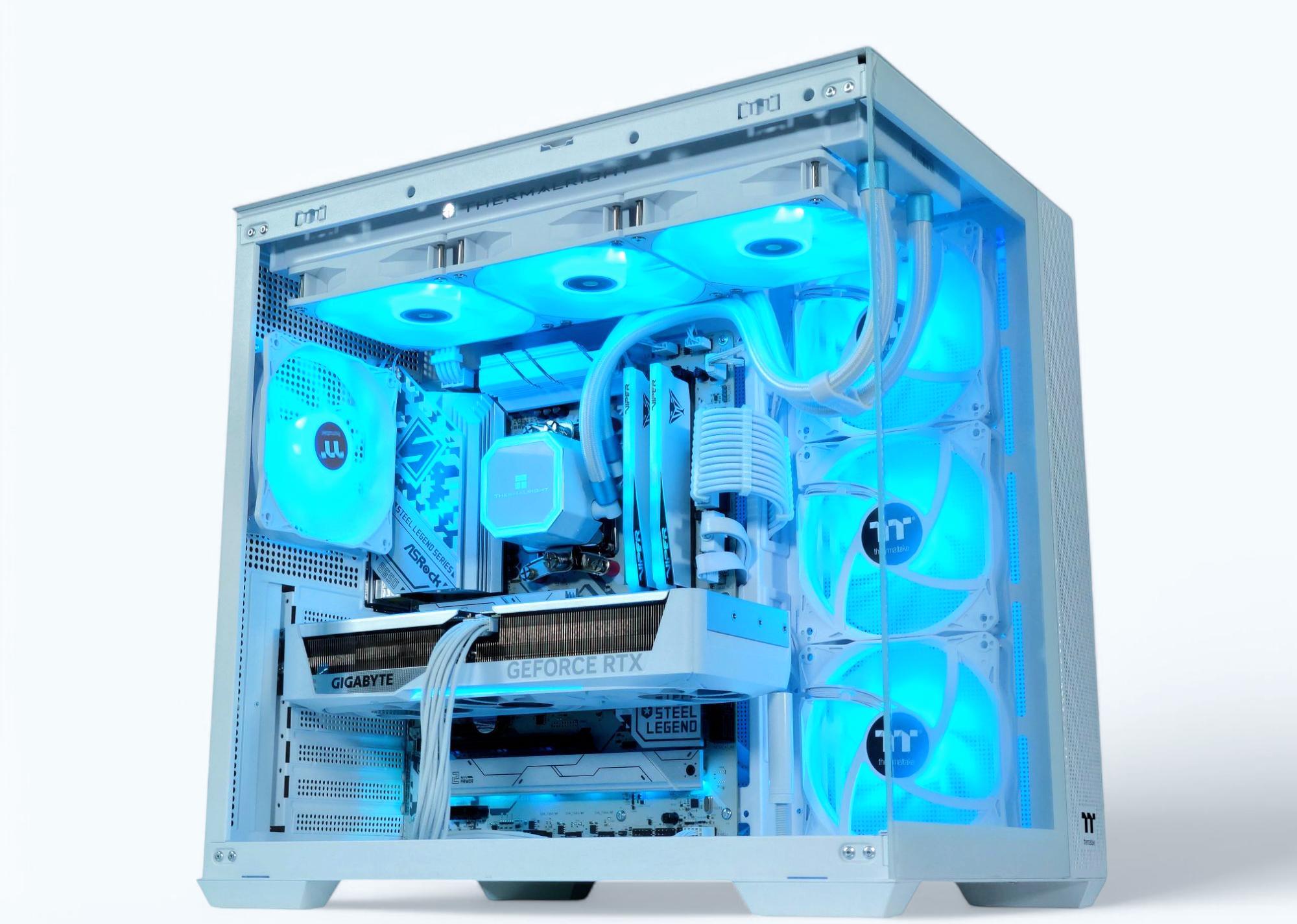 🧊🌊Glacius ❄️Gaming PC❄️Nvidia RTX 5070 12GB❄️AMD Ryzen 7 7700❄️32GB DDR5❄️1TB NVME
