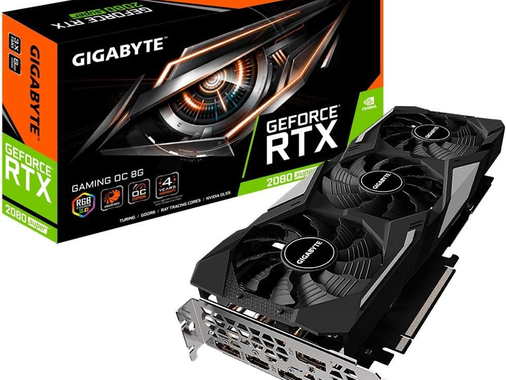 Gigabyte GeForce RTX 2080 Super Gaming OC Overclocked Triple-Fan 8GB GDDR6 PCIe 3.0 Graphics Card