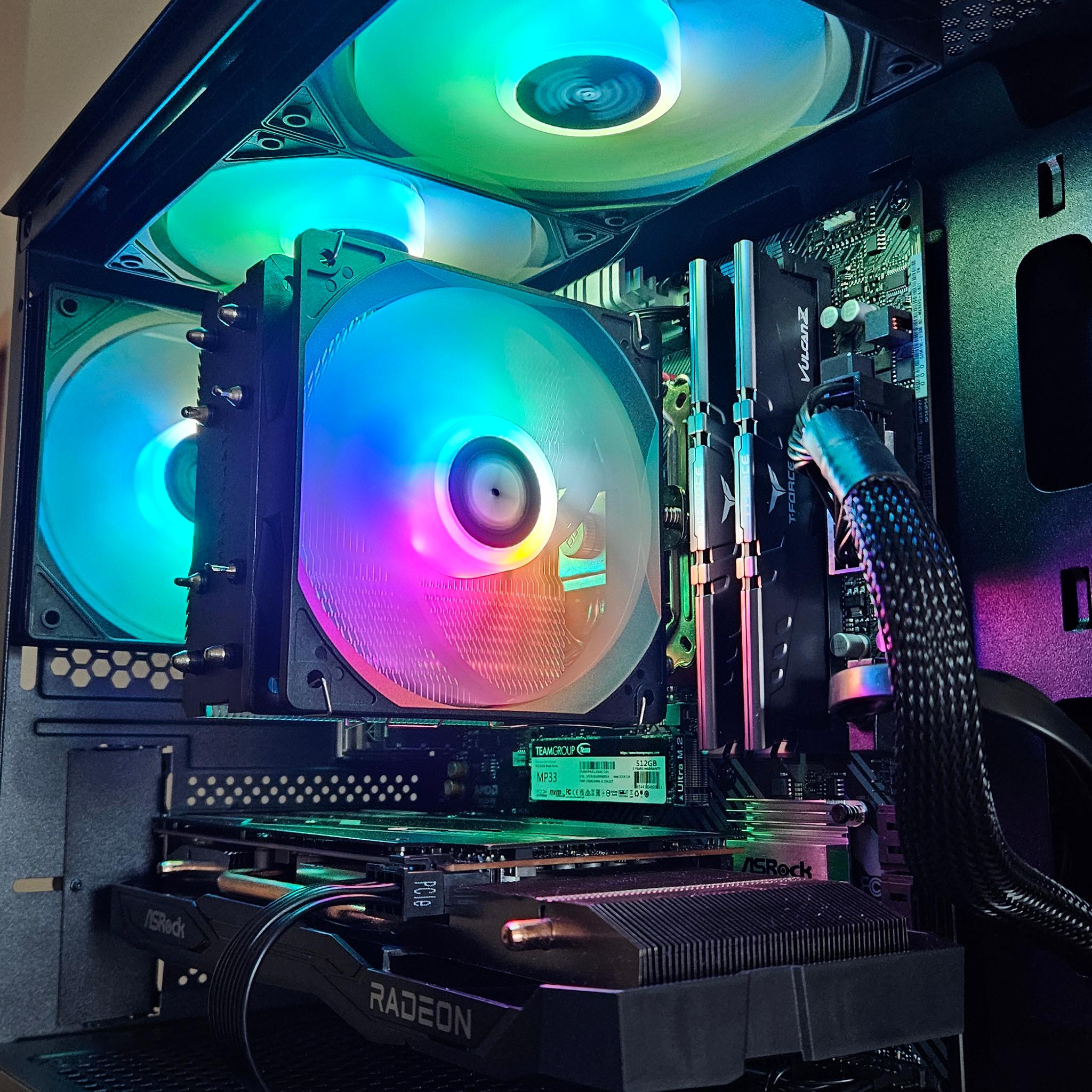 Mini Tower Ryzen Gaming PC | RX 7600 | Ryzen 5 5500 | 16GB RAM
