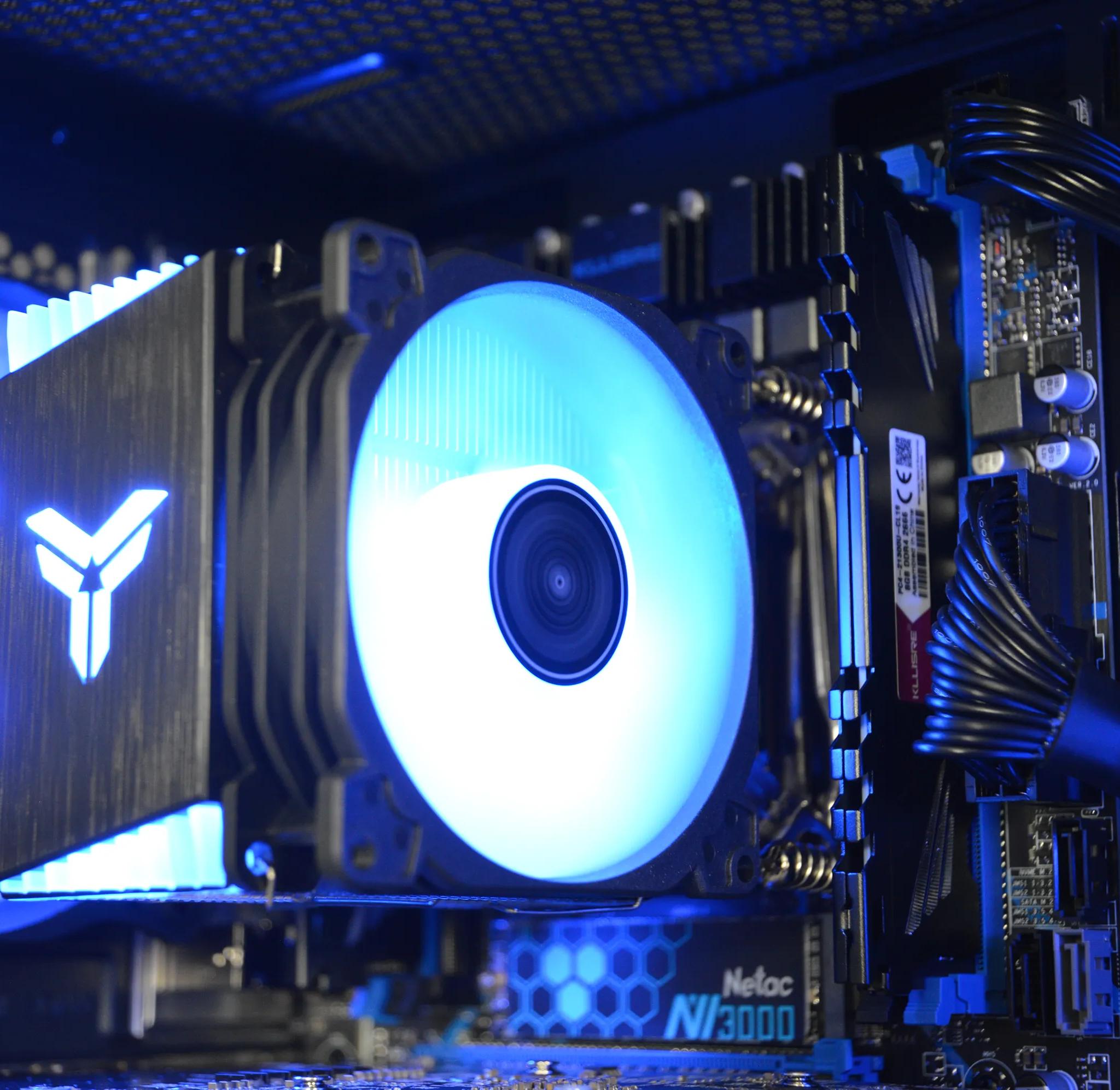 🔵⚫️| RX 580 8GB | INTEL XEON E5 2670 V3 | 16GB DDR4 RAM | 1TB NVME SSD | Midnight Ocean |