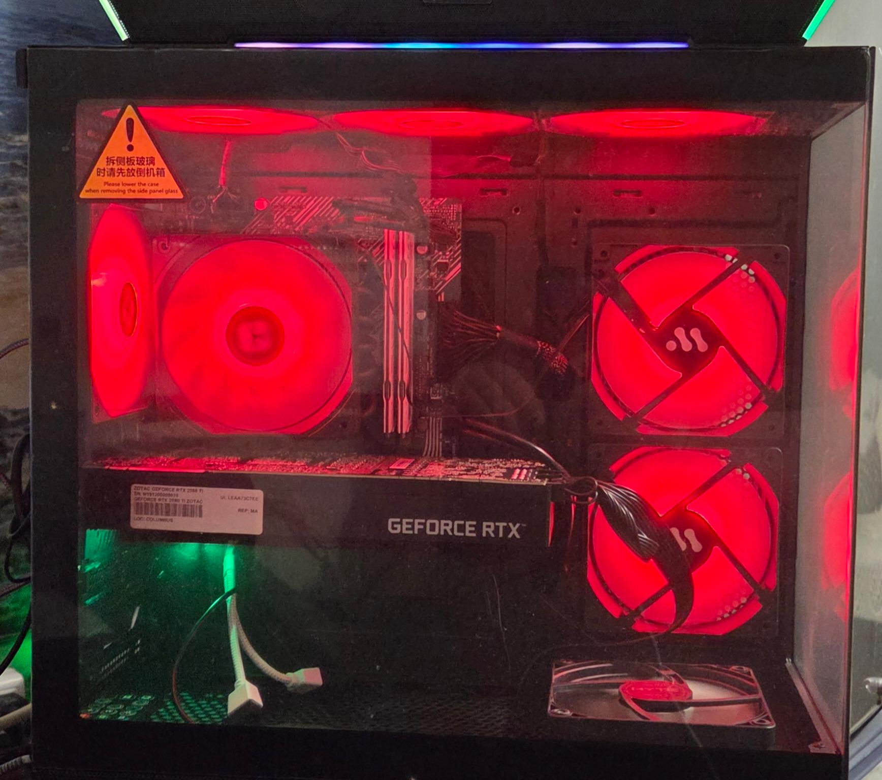 Custom built Gaming Pc full desktop set up intel!