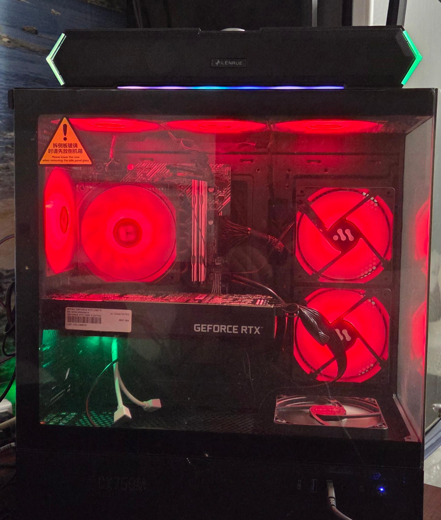 Custom built Gaming Pc full desktop set up intel!